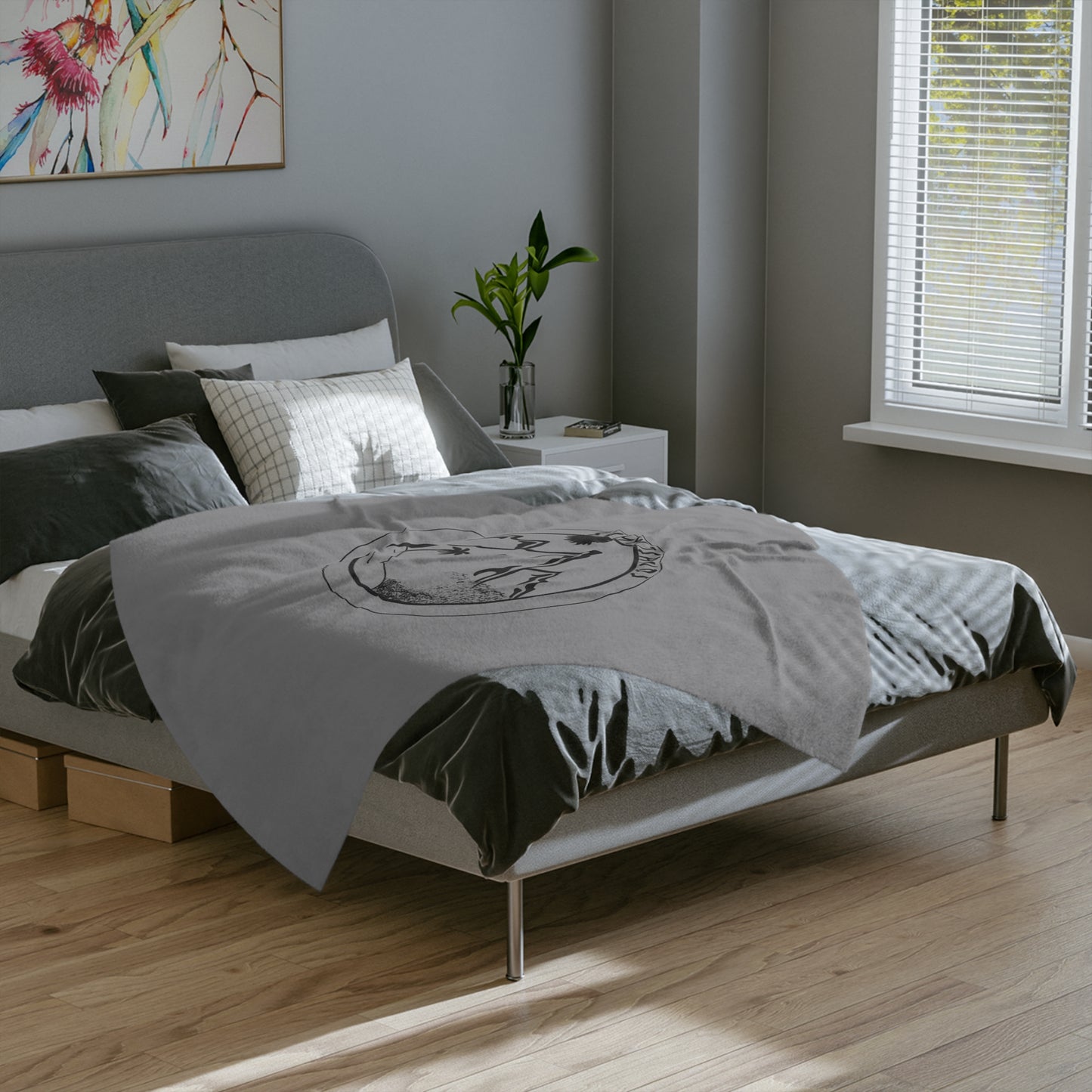 Microfiber Blanket Grey