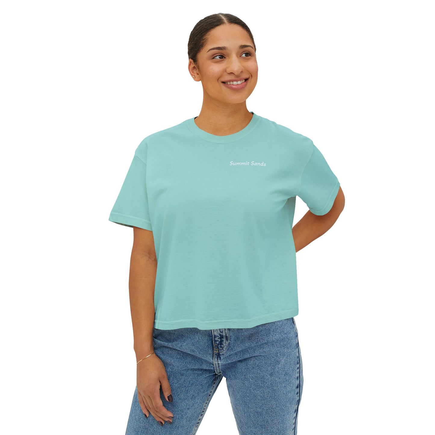 Woman's Boxy Tee White