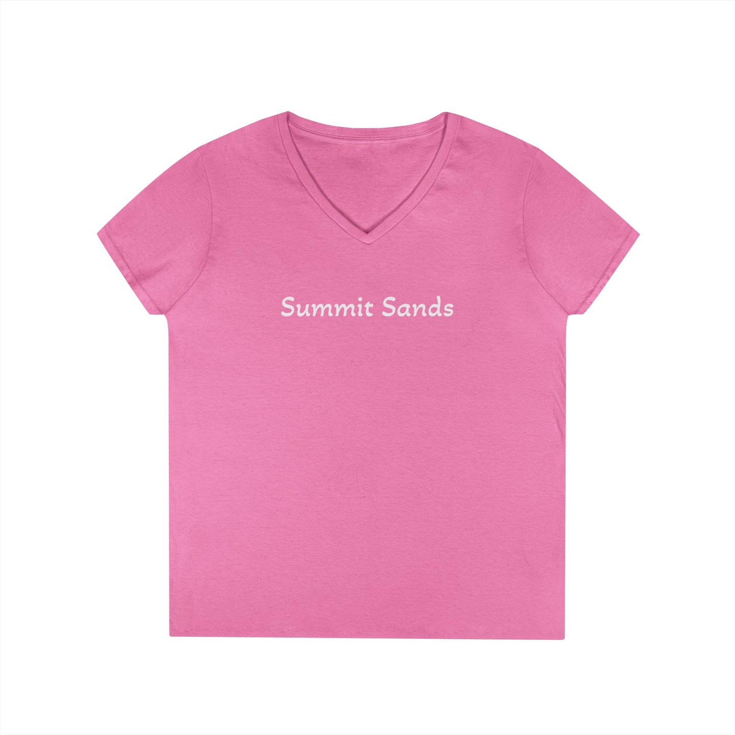 Summit Sands Ladies V-Neck Tee White