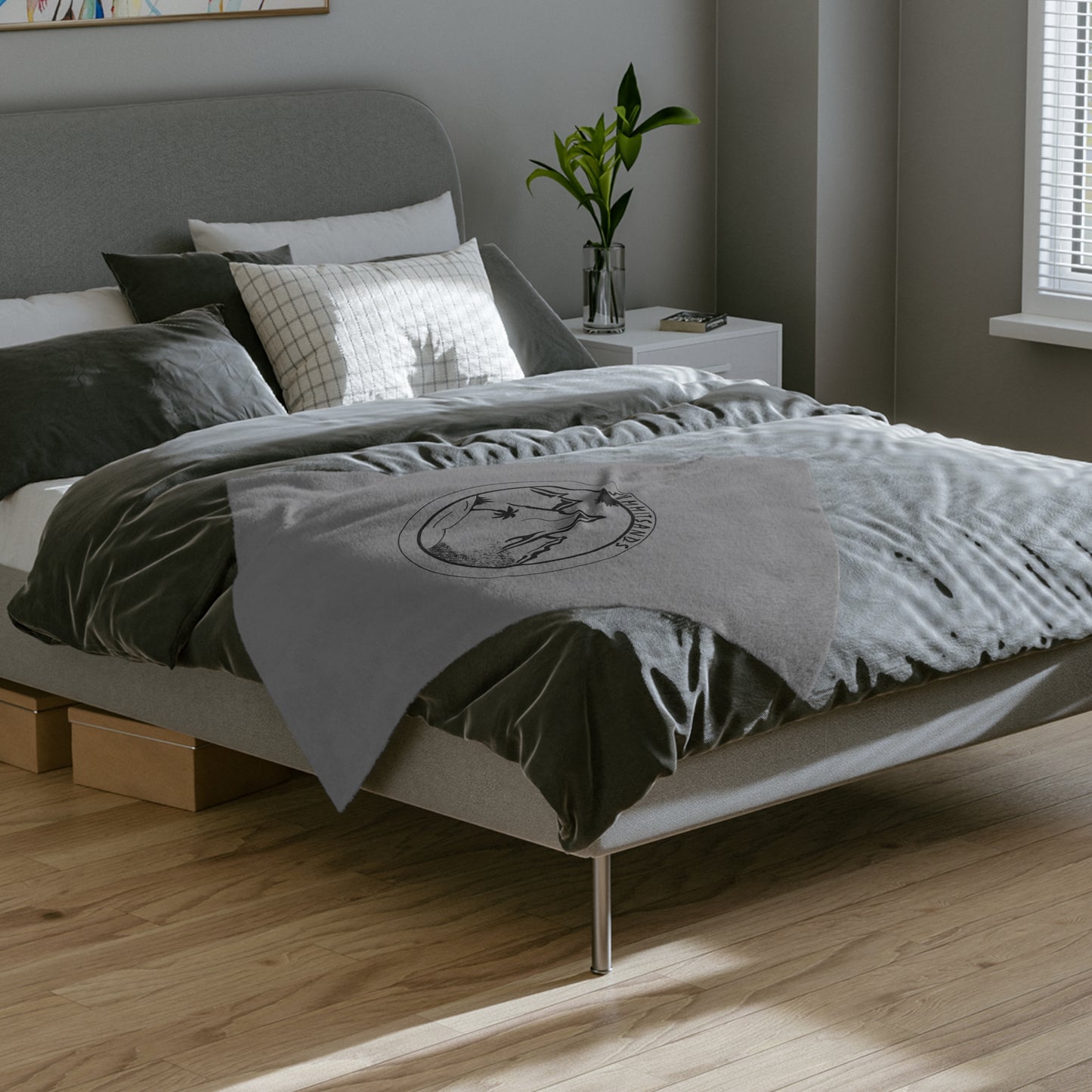 Microfiber Blanket Grey