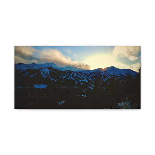 Canvas Print - Snowy Breckenridge Sunset Picture