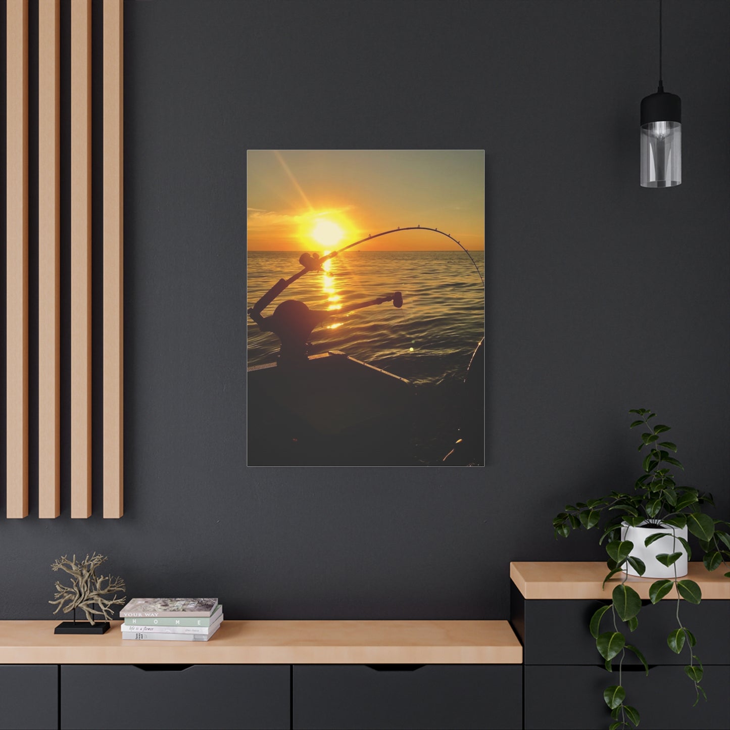 Canvas Print - Sunset Fishing