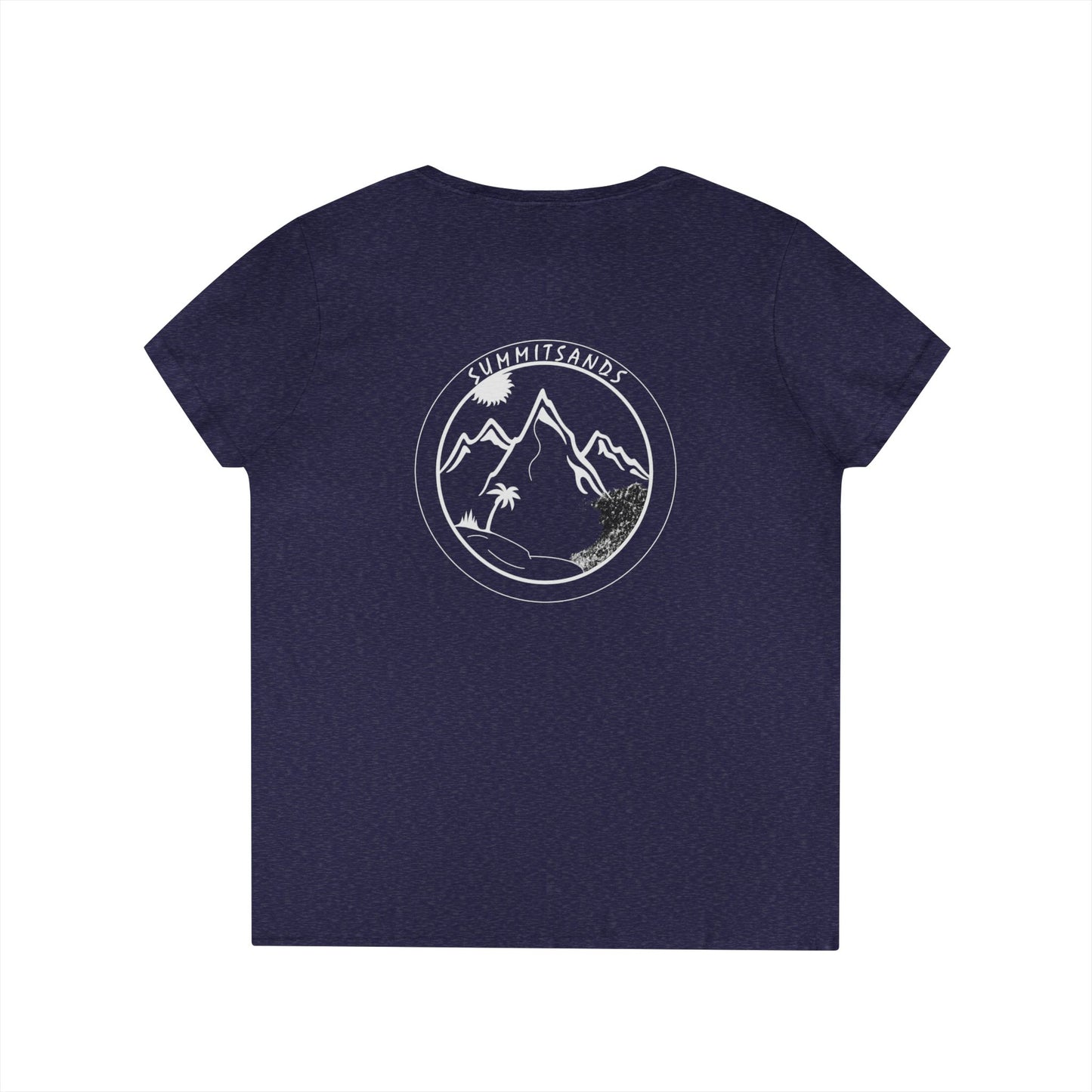 Summit Sands Ladies V-Neck Tee White