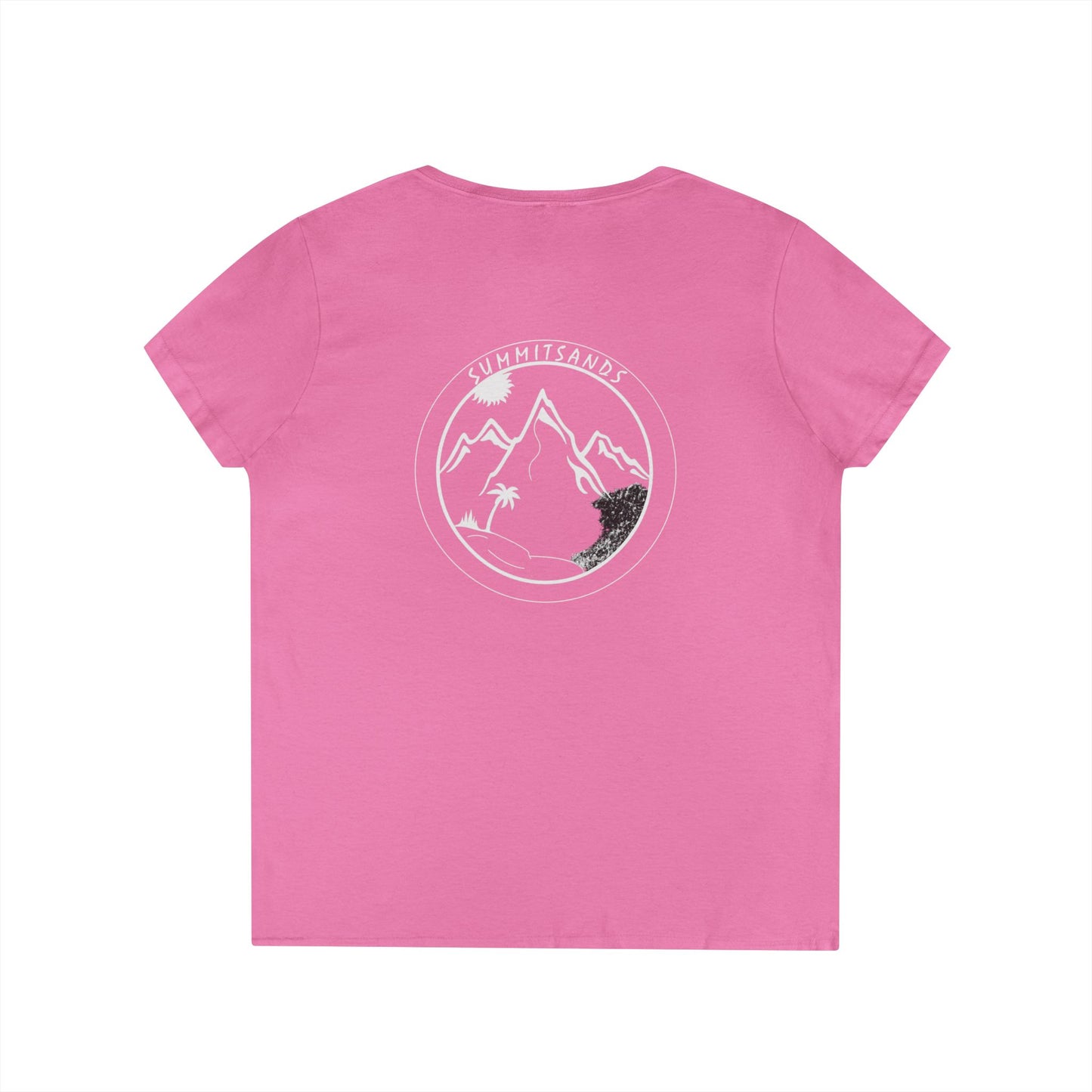 Summit Sands Ladies V-Neck Tee White