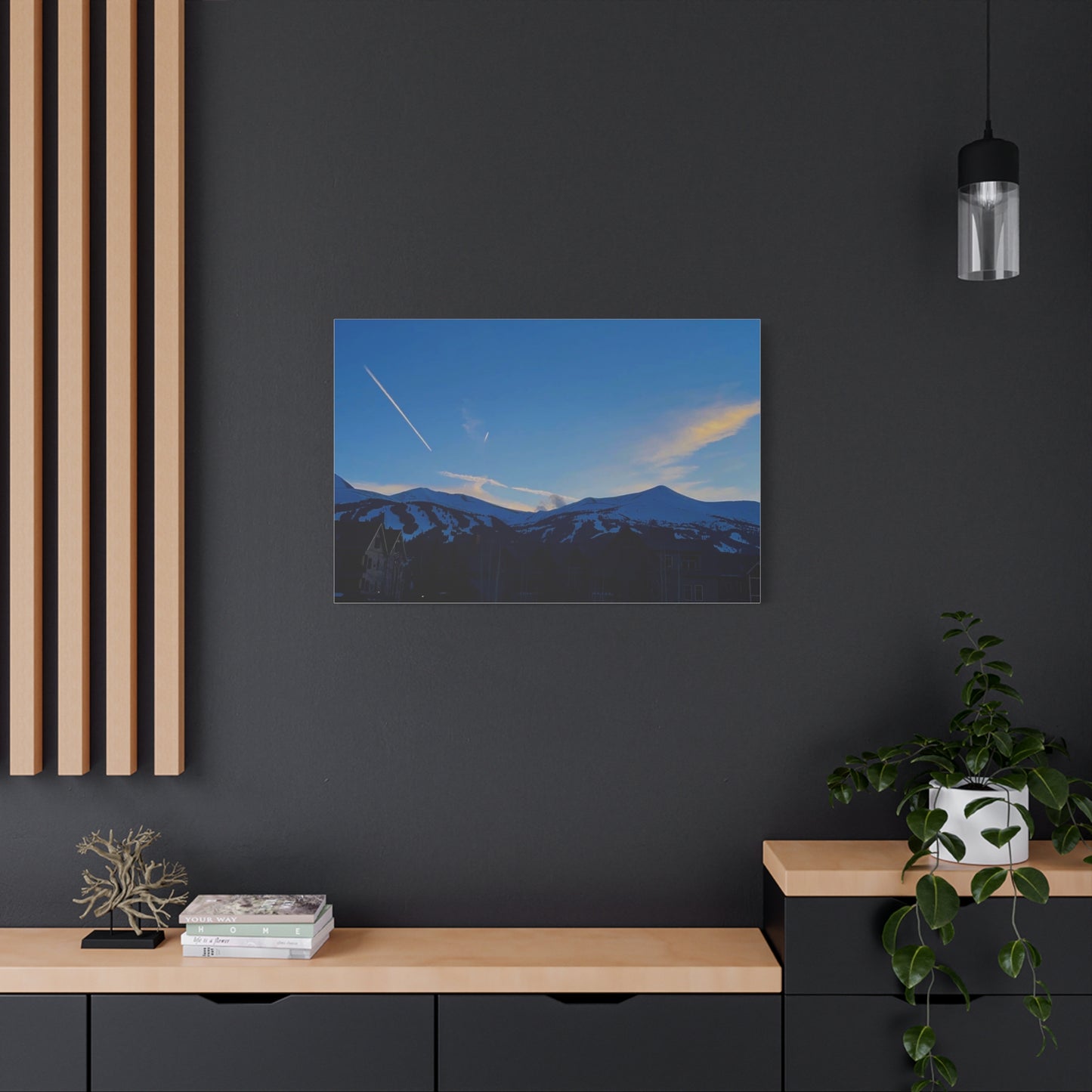 Canvas Print - Sunset Picture Breckenridge Ski Resort