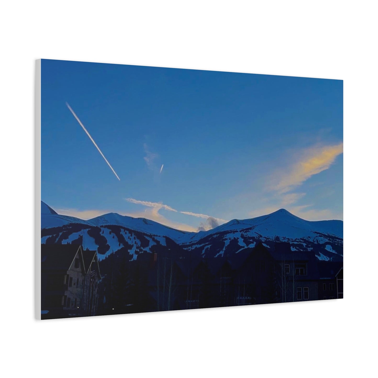 Canvas Print - Sunset Picture Breckenridge Ski Resort