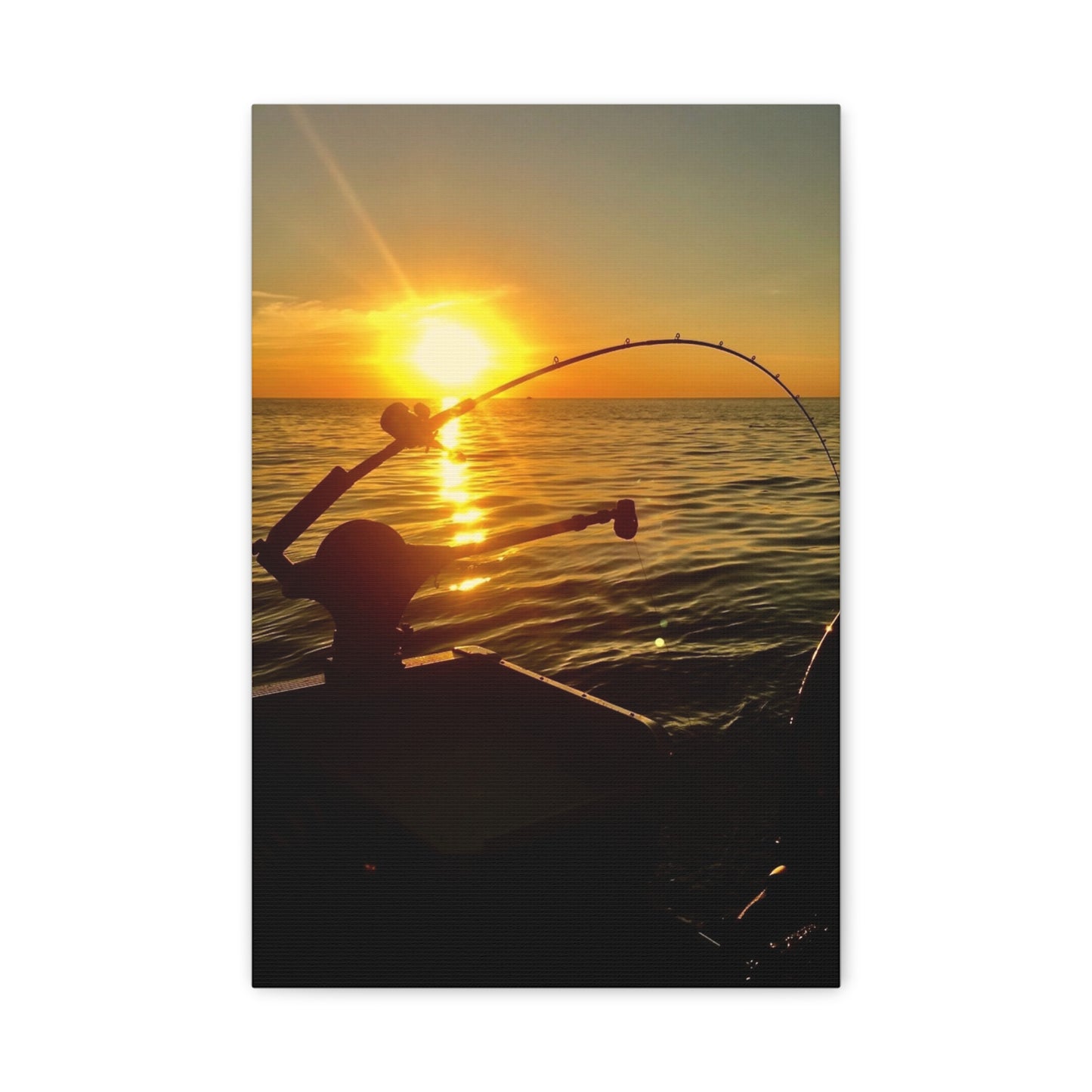 Canvas Print - Sunset Fishing