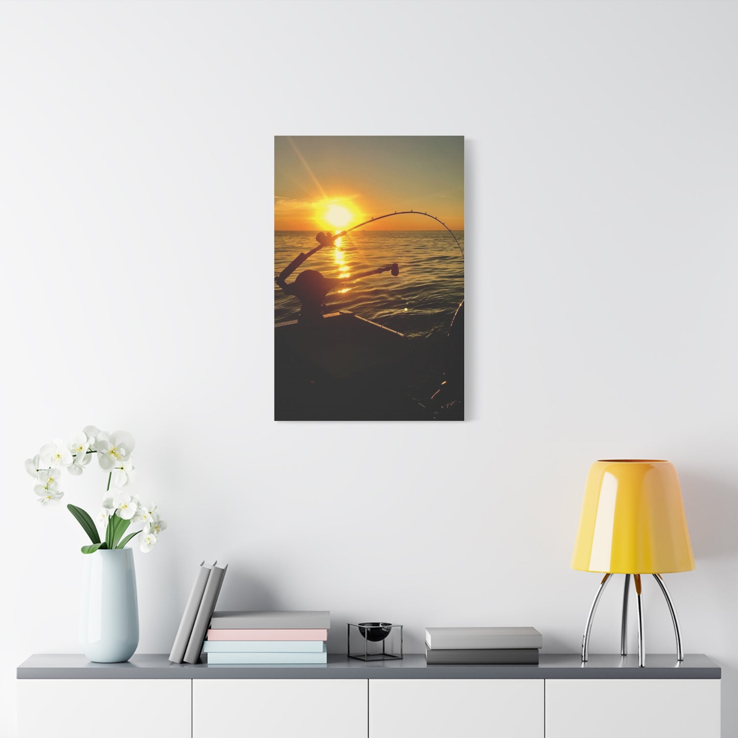 Canvas Print - Sunset Fishing
