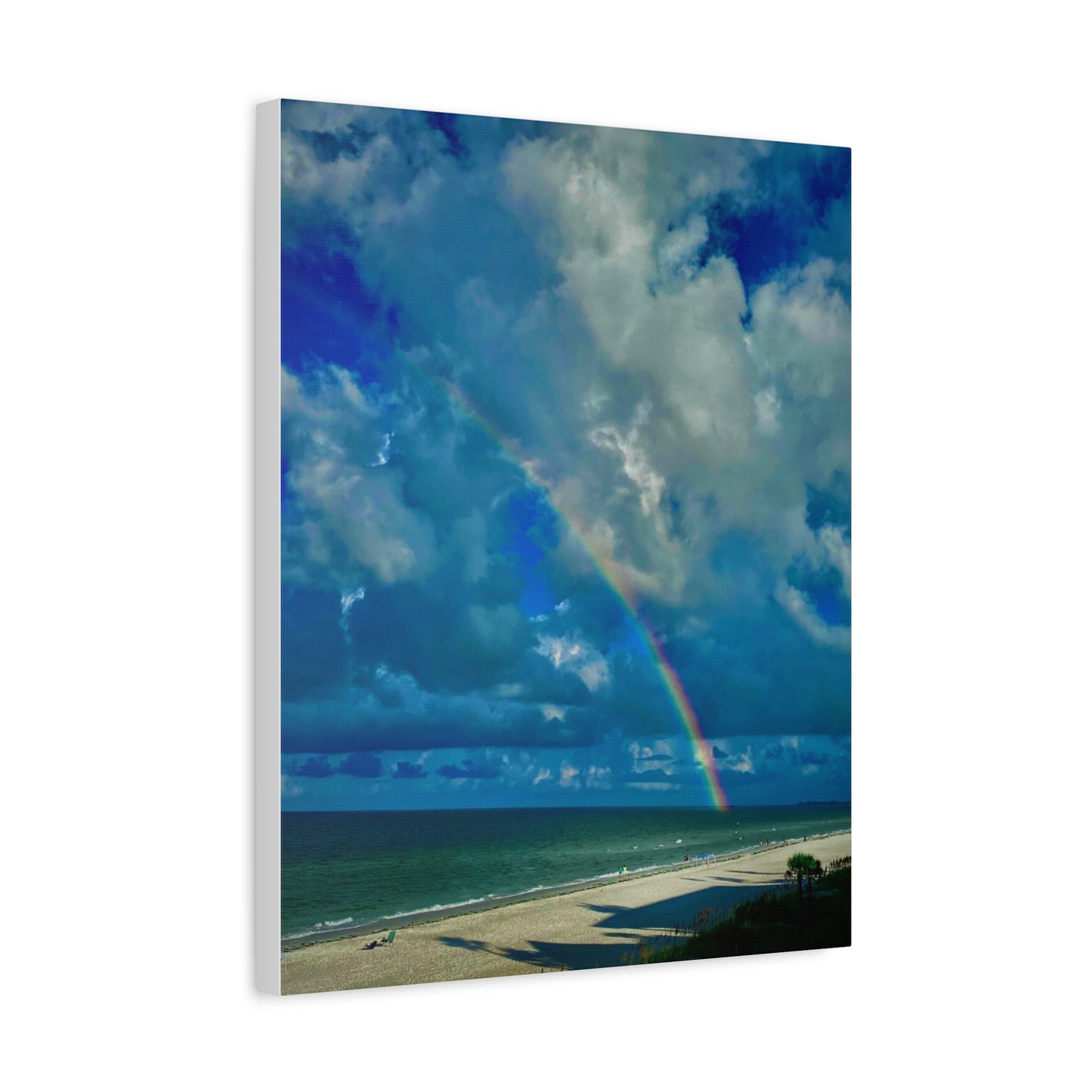 Rainbow Beach Scene Canvas Print
