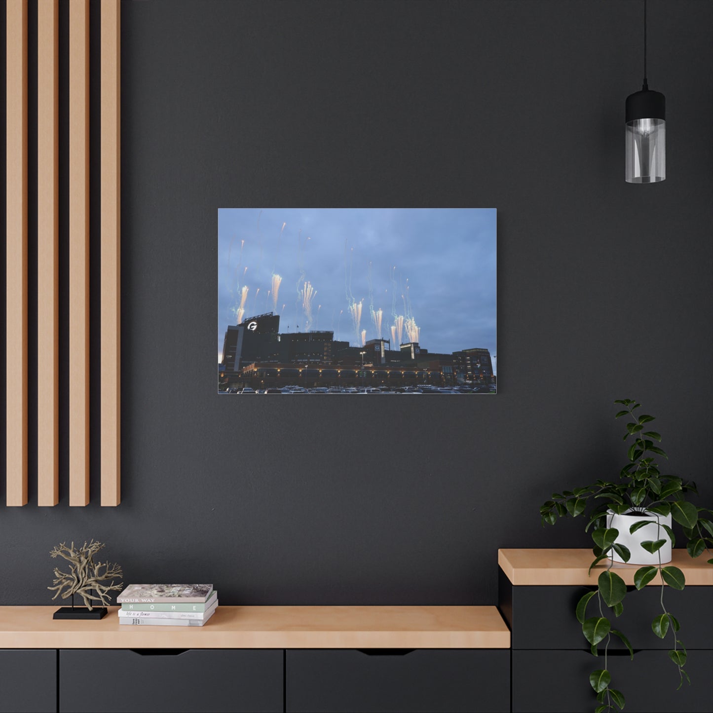 Canvas Print - Lambeau Fireworks