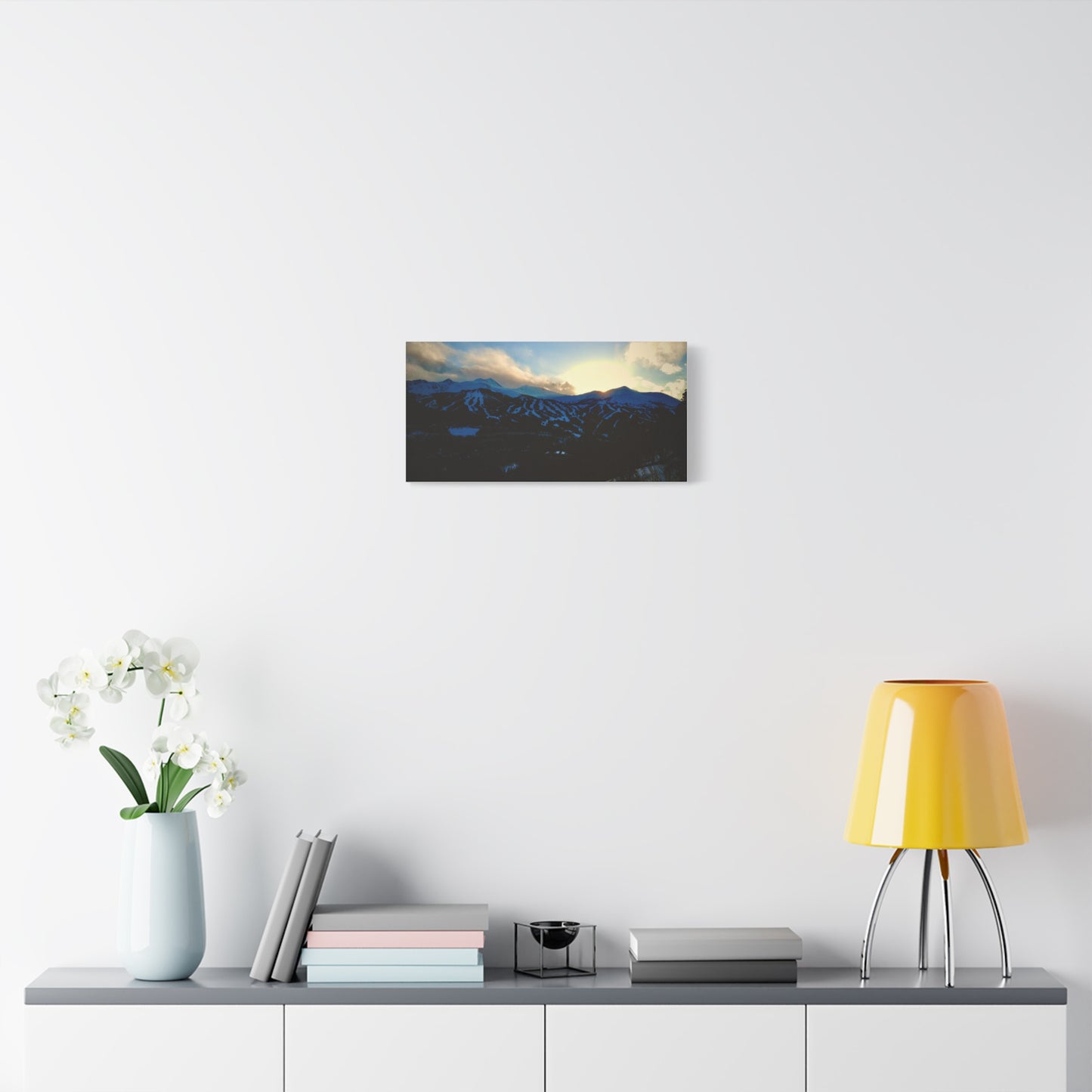 Canvas Print - Snowy Breckenridge Sunset Picture