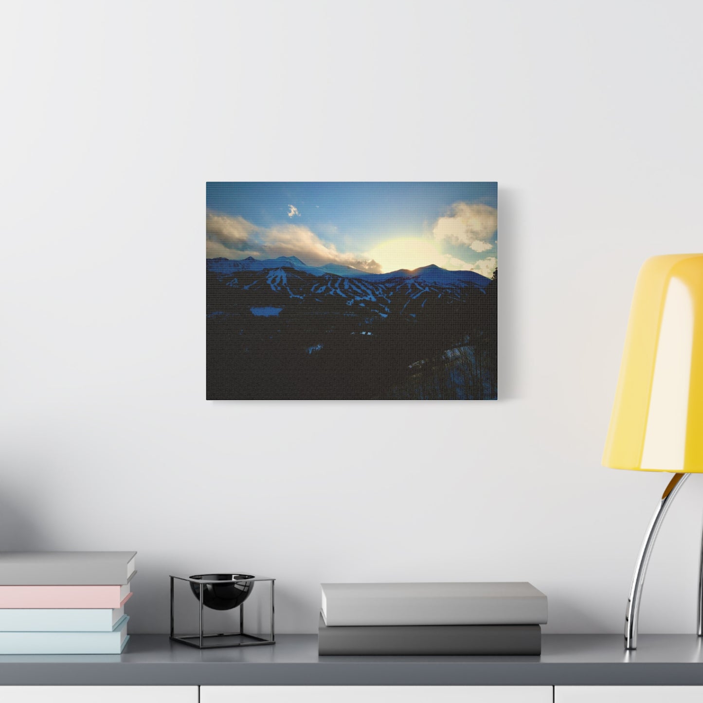 Canvas Print - Snowy Breckenridge Sunset Picture