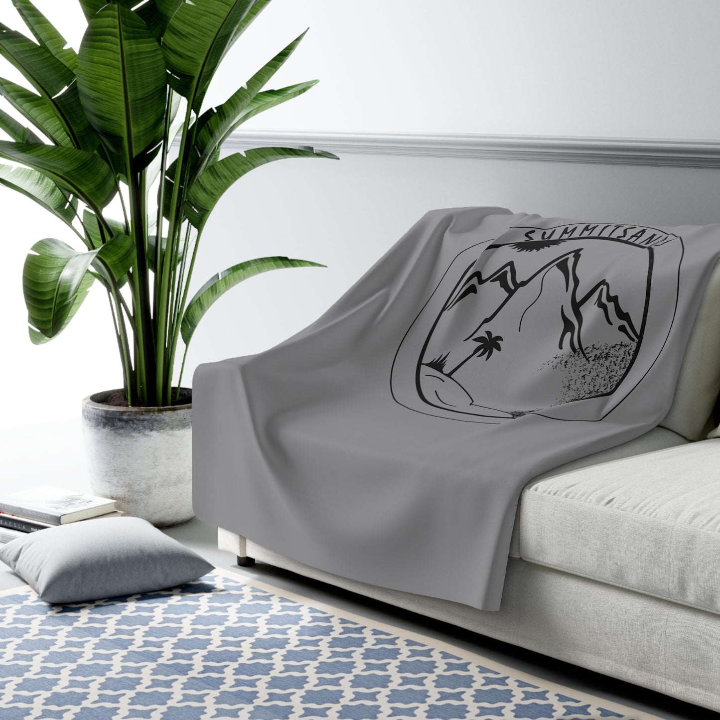 Summit Sherpa Blanket Grey