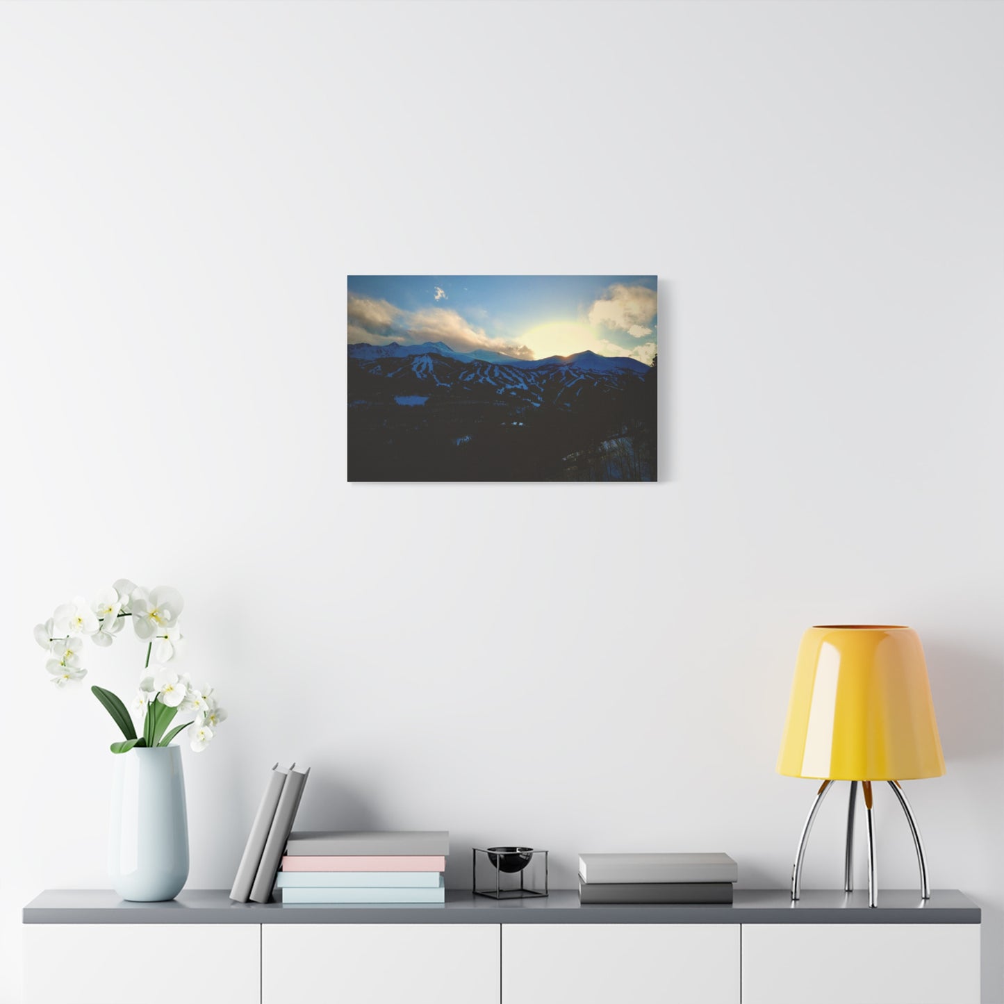 Canvas Print - Snowy Breckenridge Sunset Picture