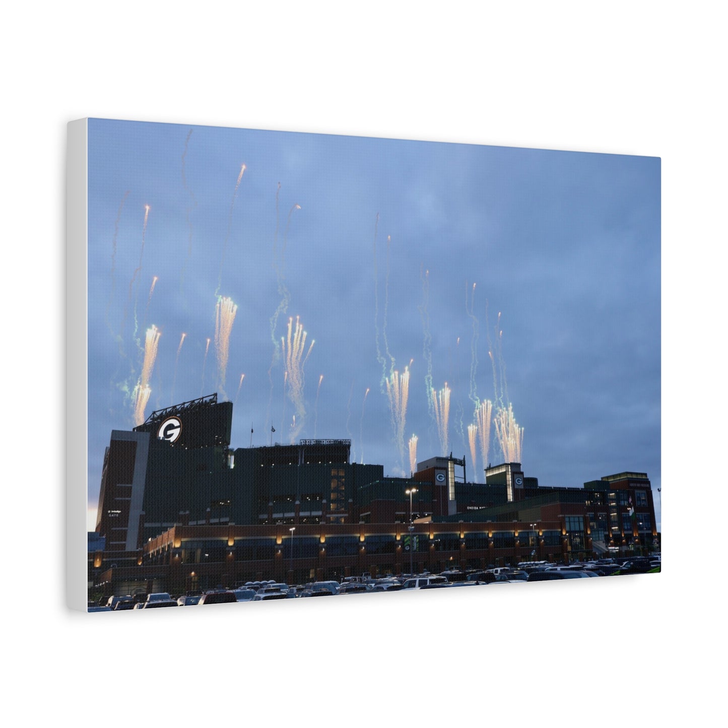Canvas Print - Lambeau Fireworks