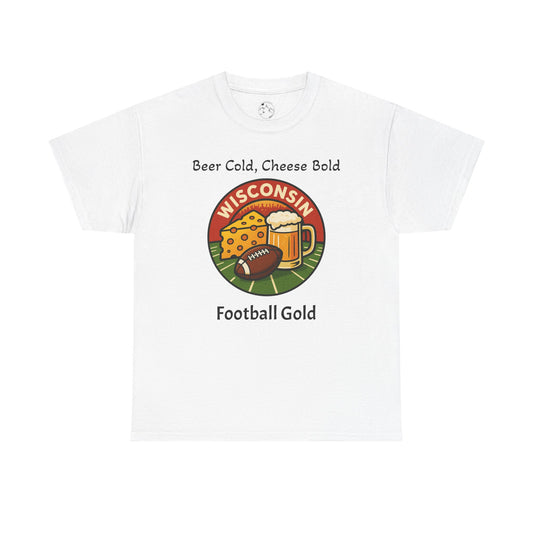 Wisconsin Football Gold Tee