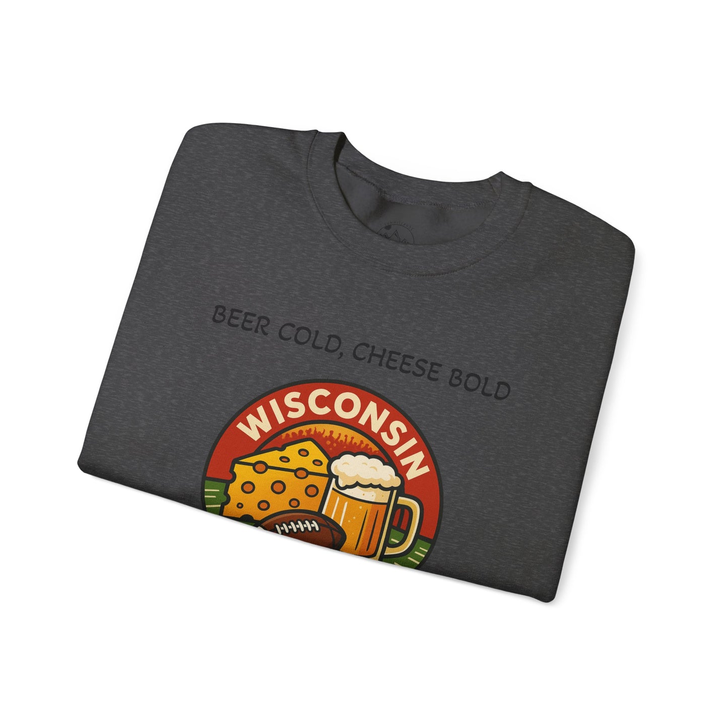Wisconsin Football Gold Crewneck Sweatshirt