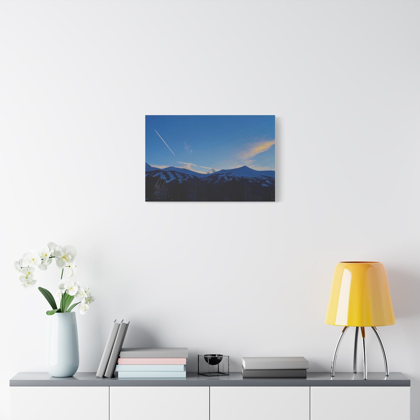 Canvas Print - Sunset Picture Breckenridge Ski Resort