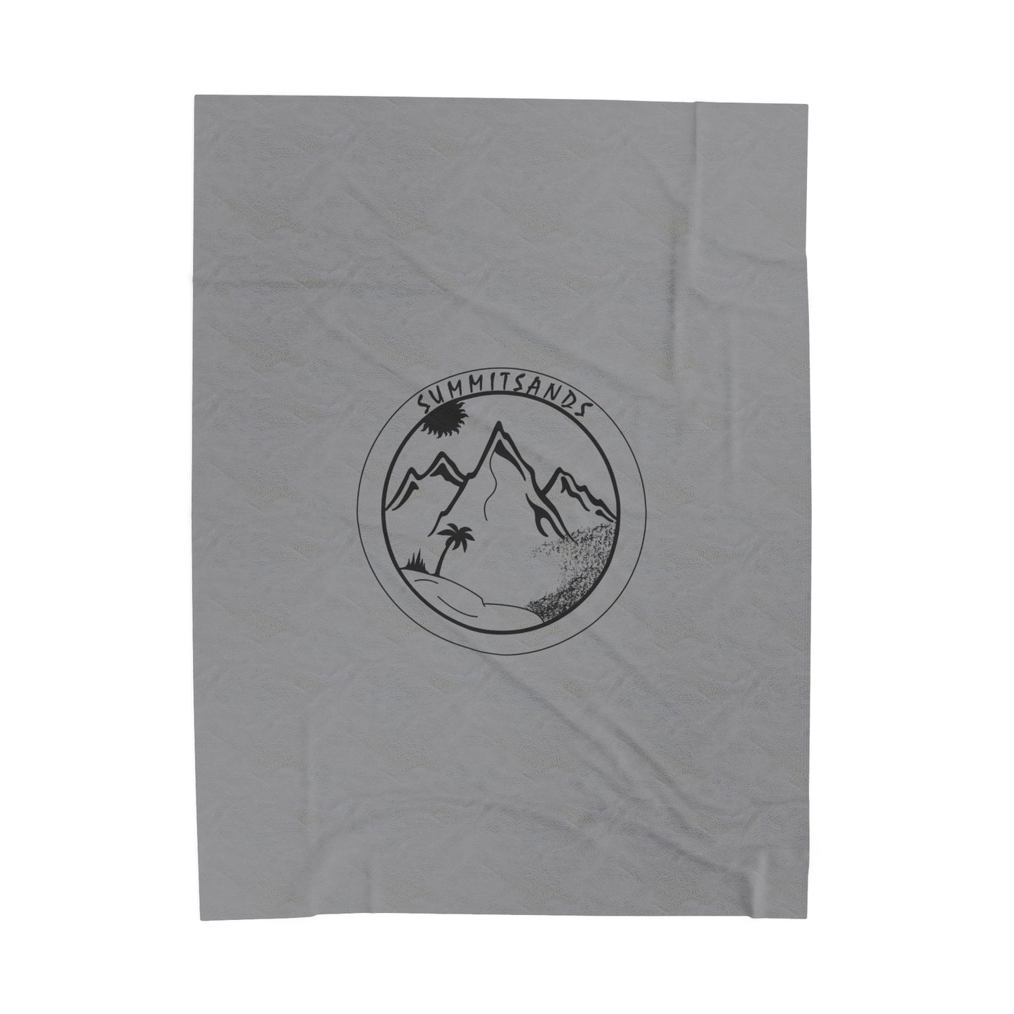 Cozy Velveteen Everyday Blanket Grey