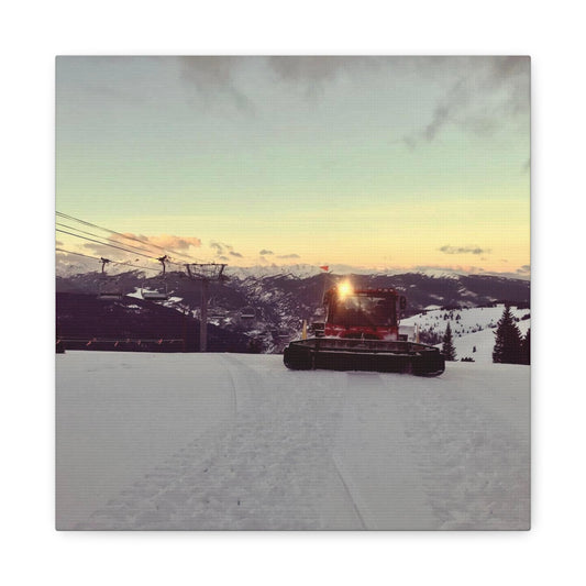 Canvas Print - Vail Mountain Snowcat/Chairlift