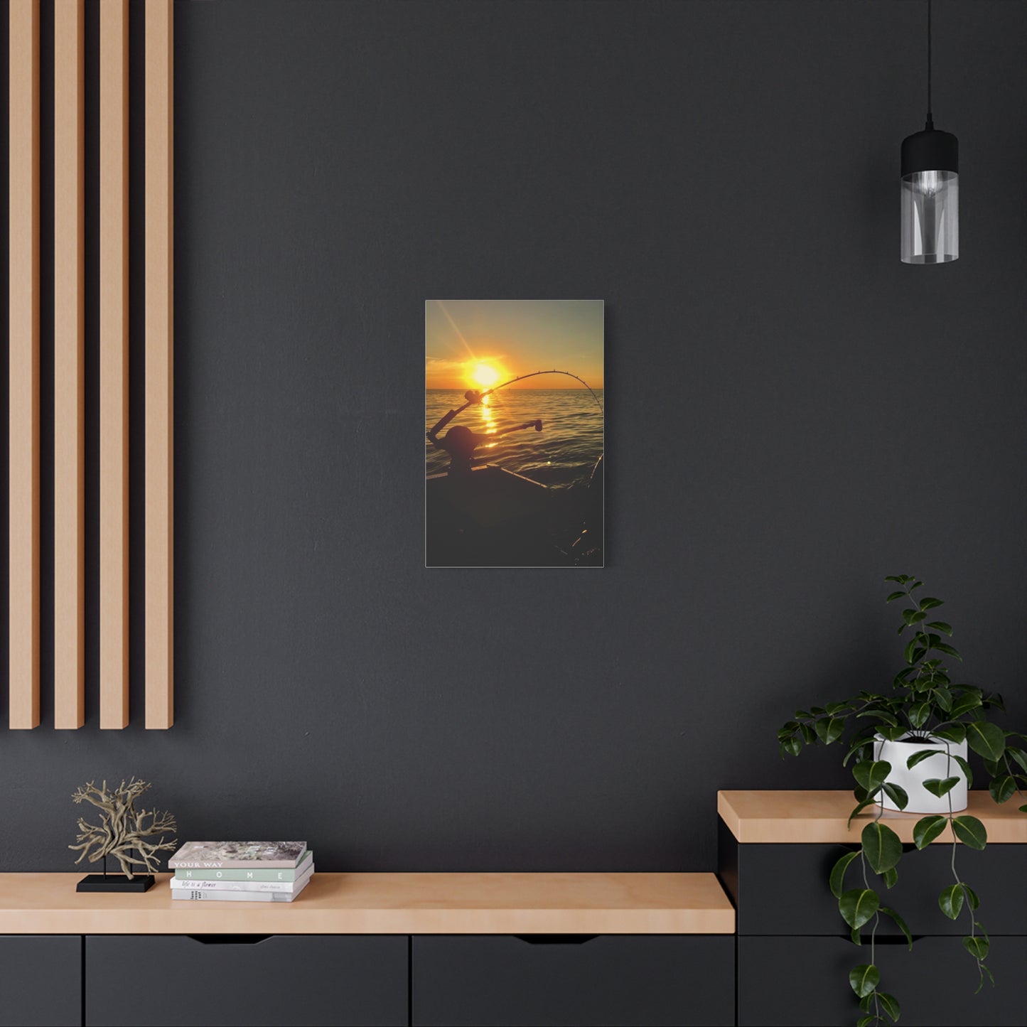 Canvas Print - Sunset Fishing