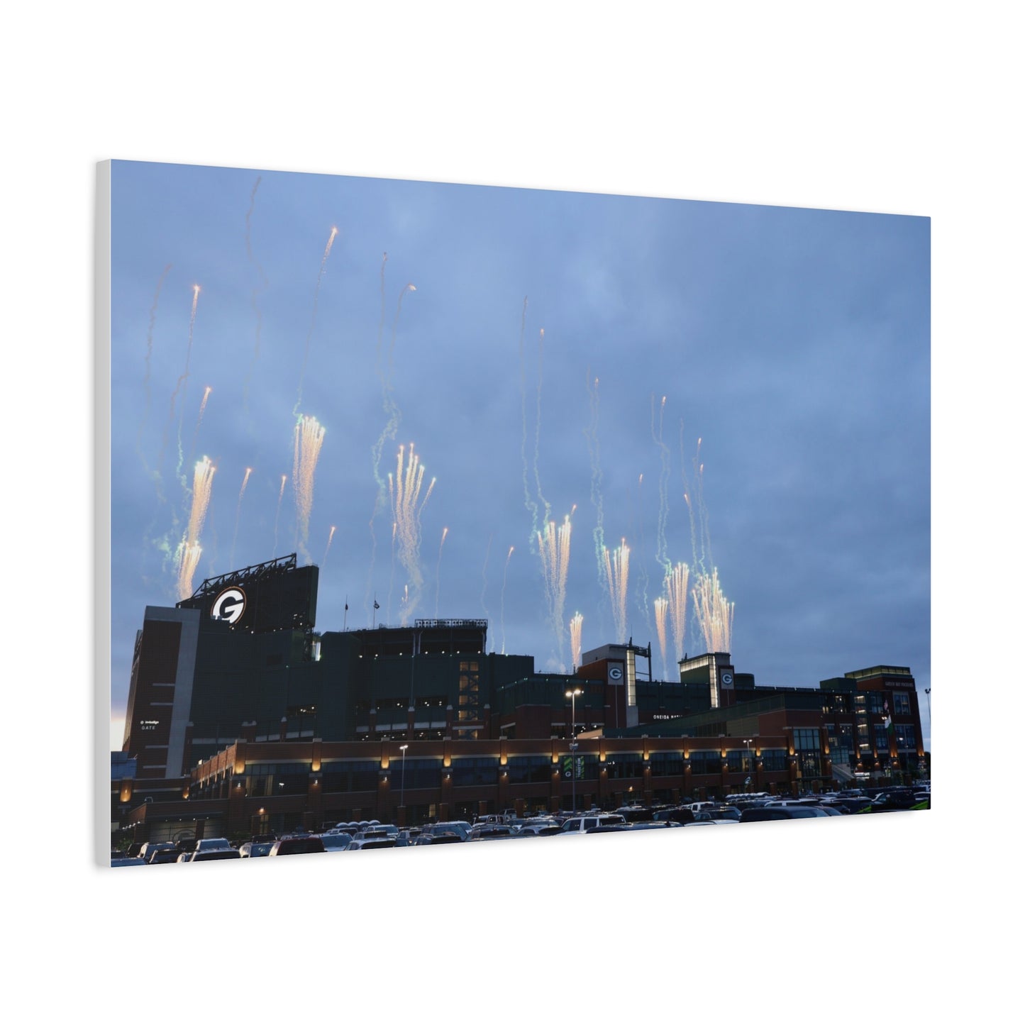 Canvas Print - Lambeau Fireworks