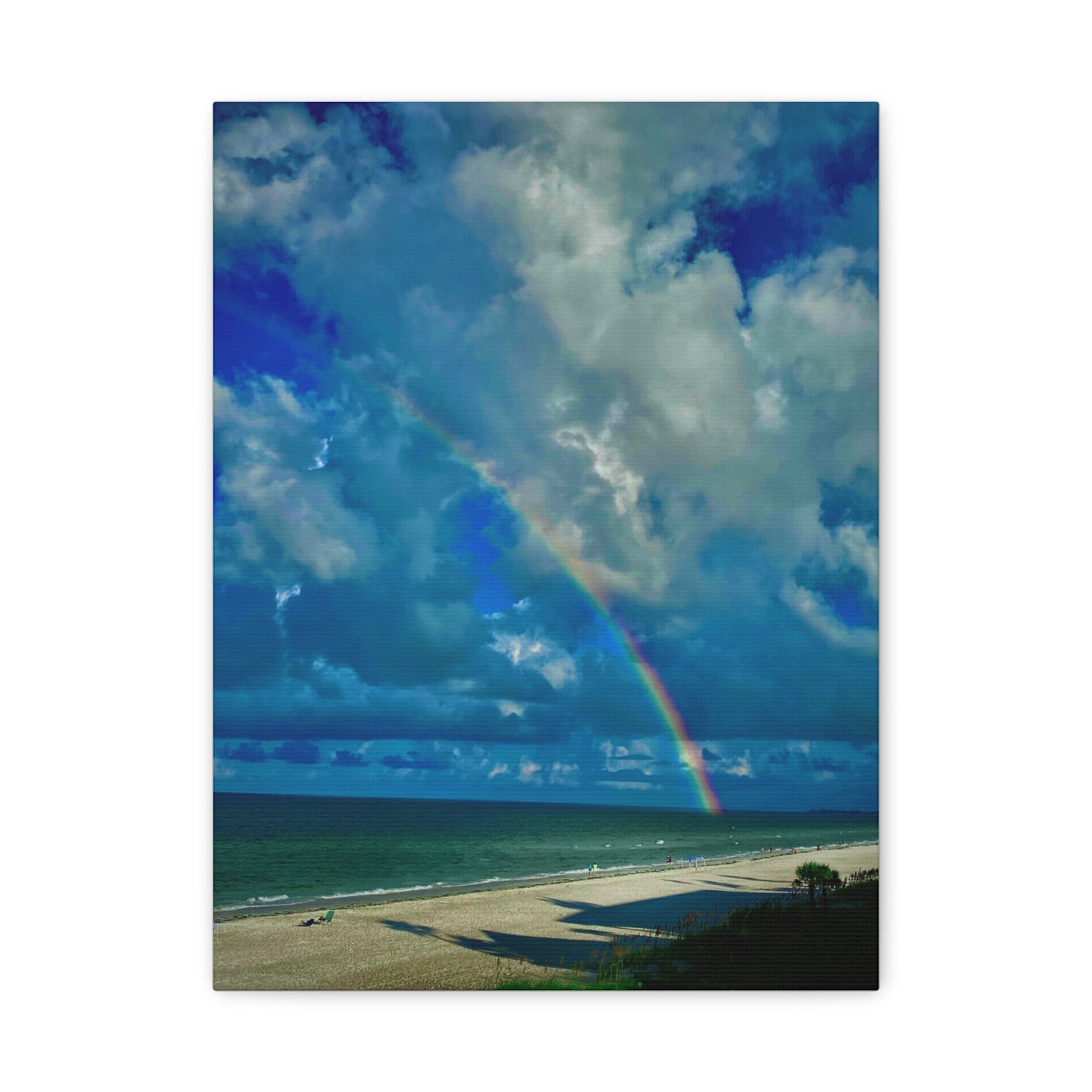 Rainbow Beach Scene Canvas Print