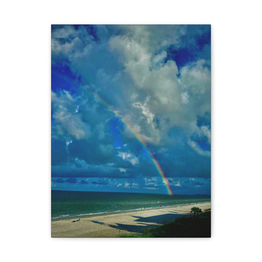 Rainbow Beach Scene Canvas Print