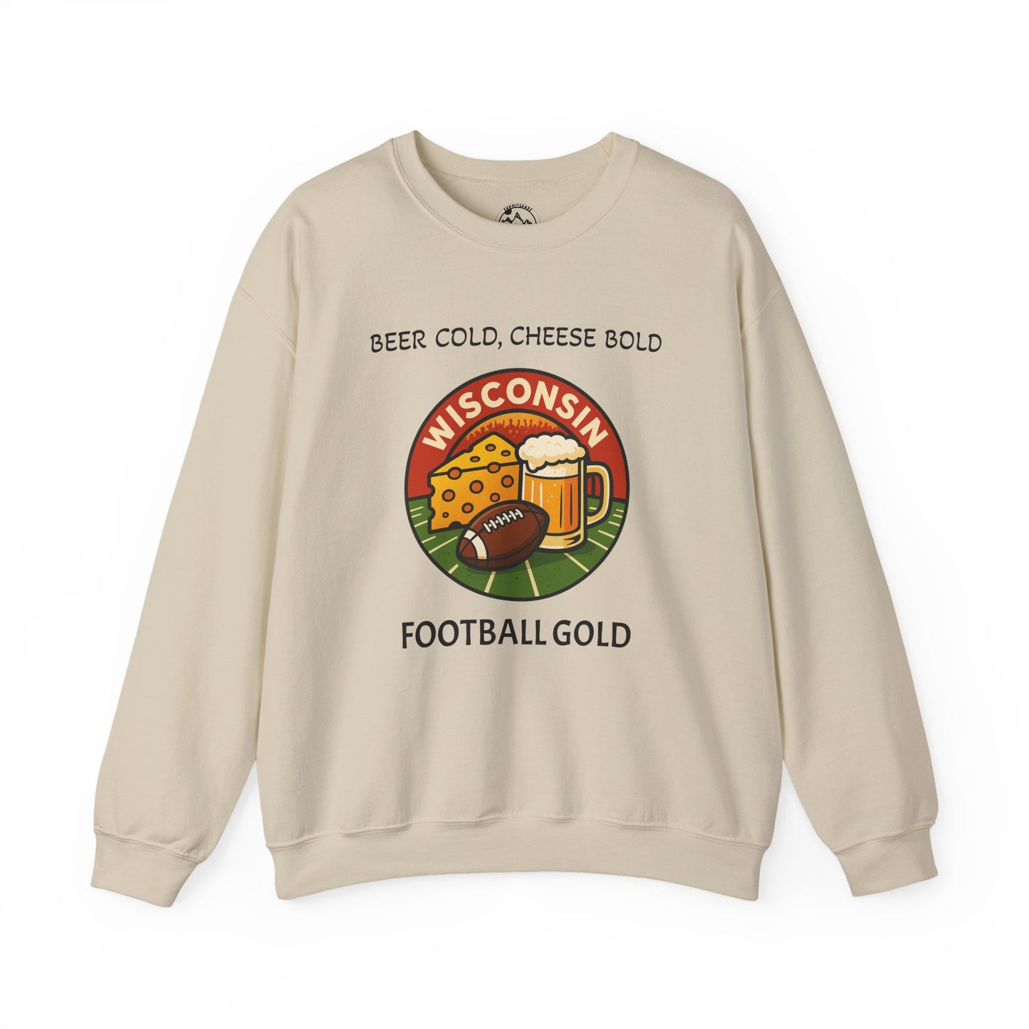 Wisconsin Football Gold Crewneck Sweatshirt