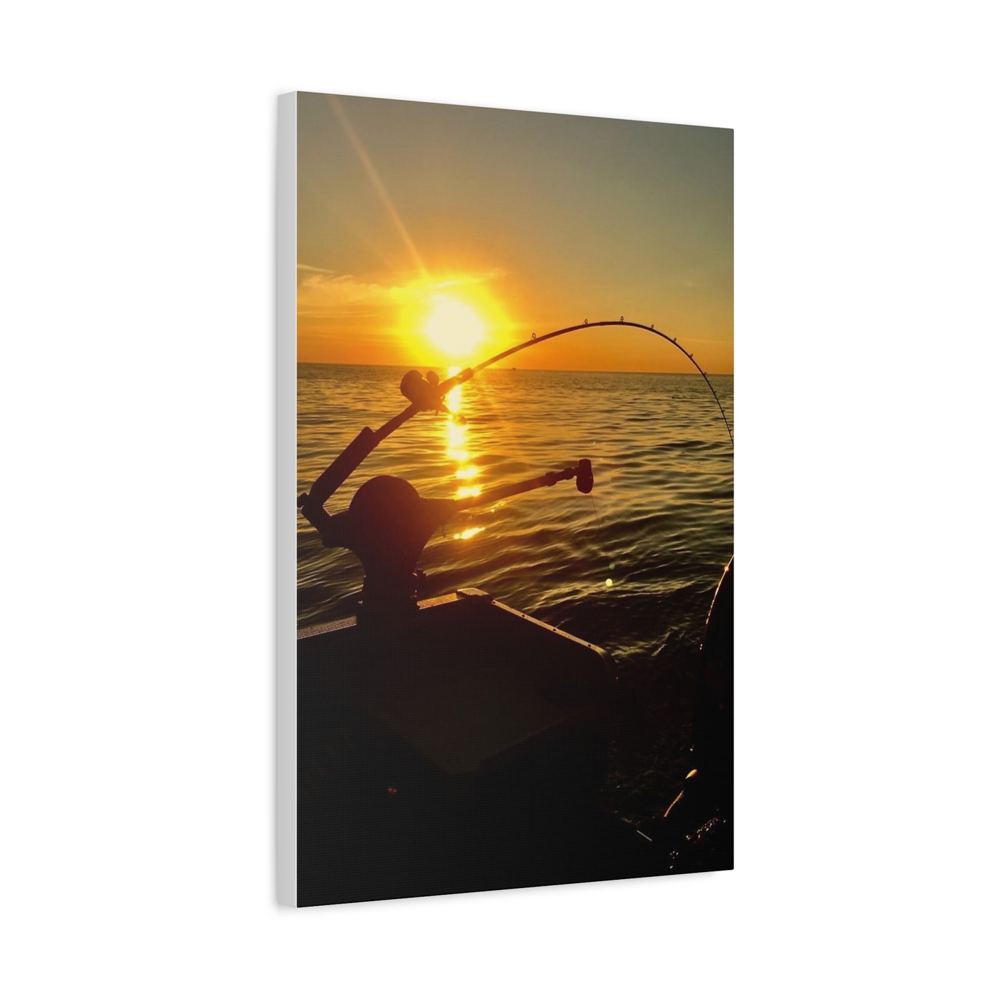 Canvas Print - Sunset Fishing