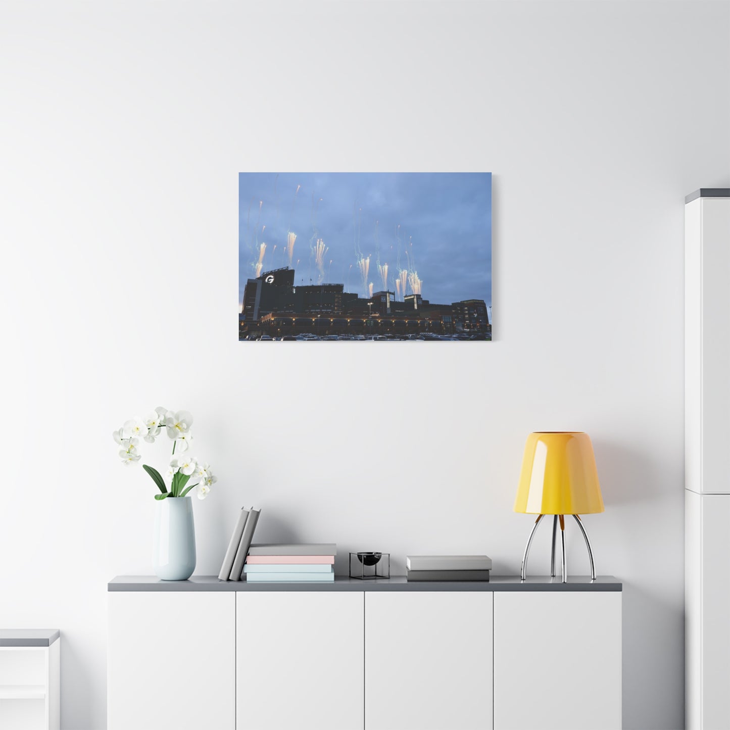 Canvas Print - Lambeau Fireworks