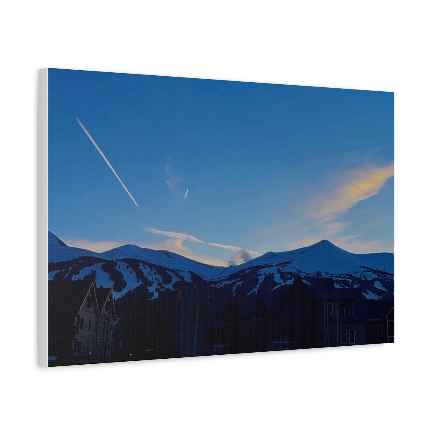 Canvas Print - Sunset Picture Breckenridge Ski Resort