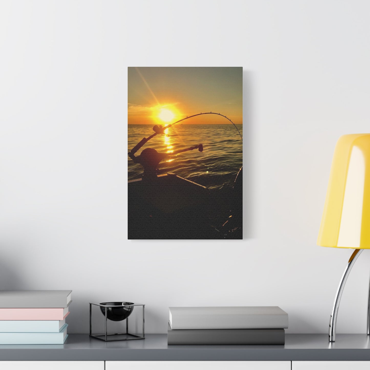 Canvas Print - Sunset Fishing