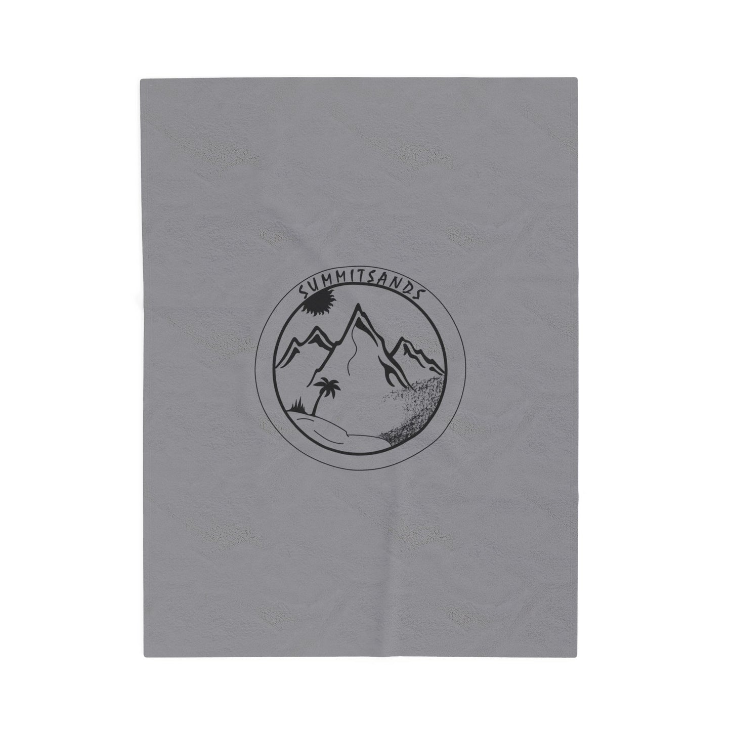 Cozy Velveteen Everyday Blanket Grey