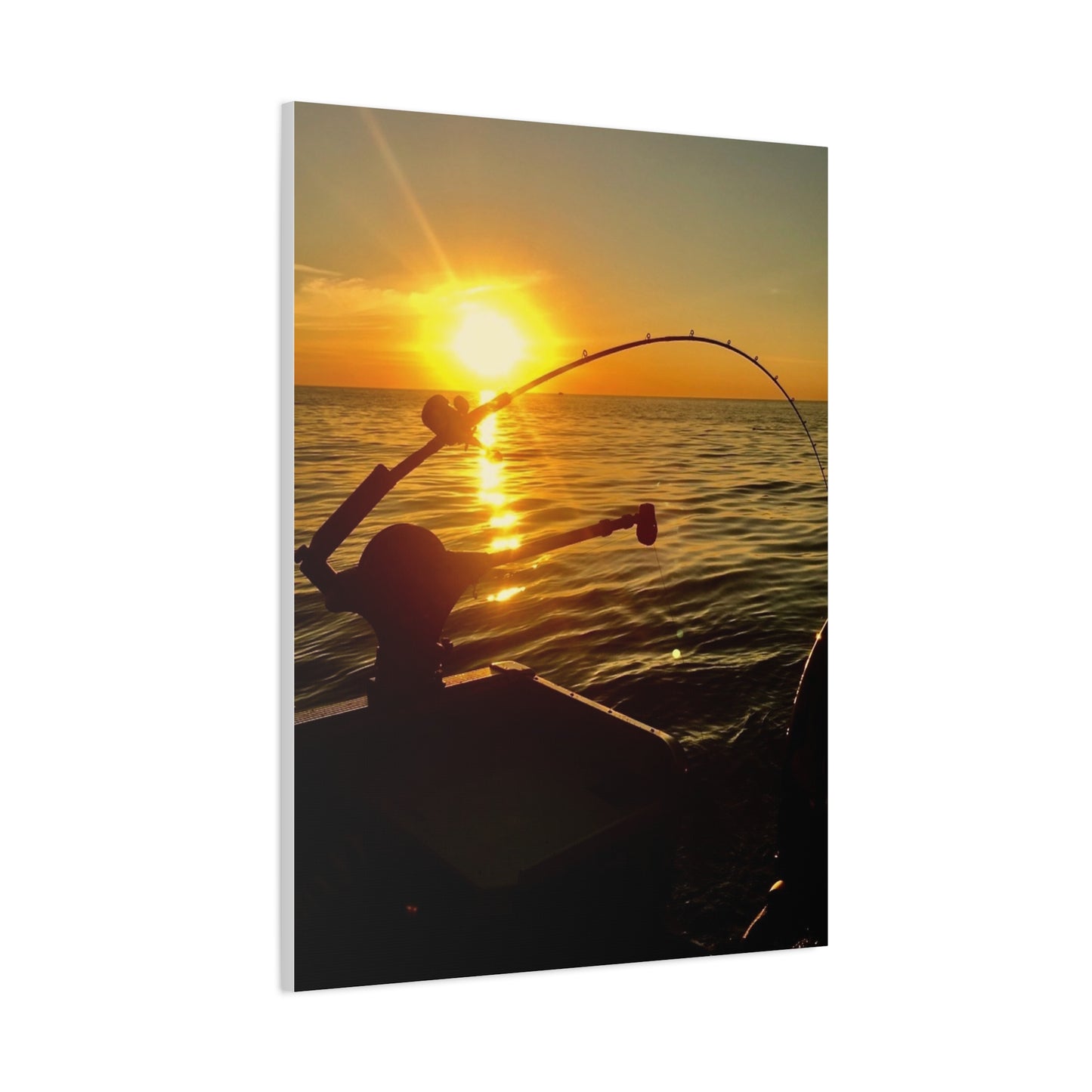 Canvas Print - Sunset Fishing