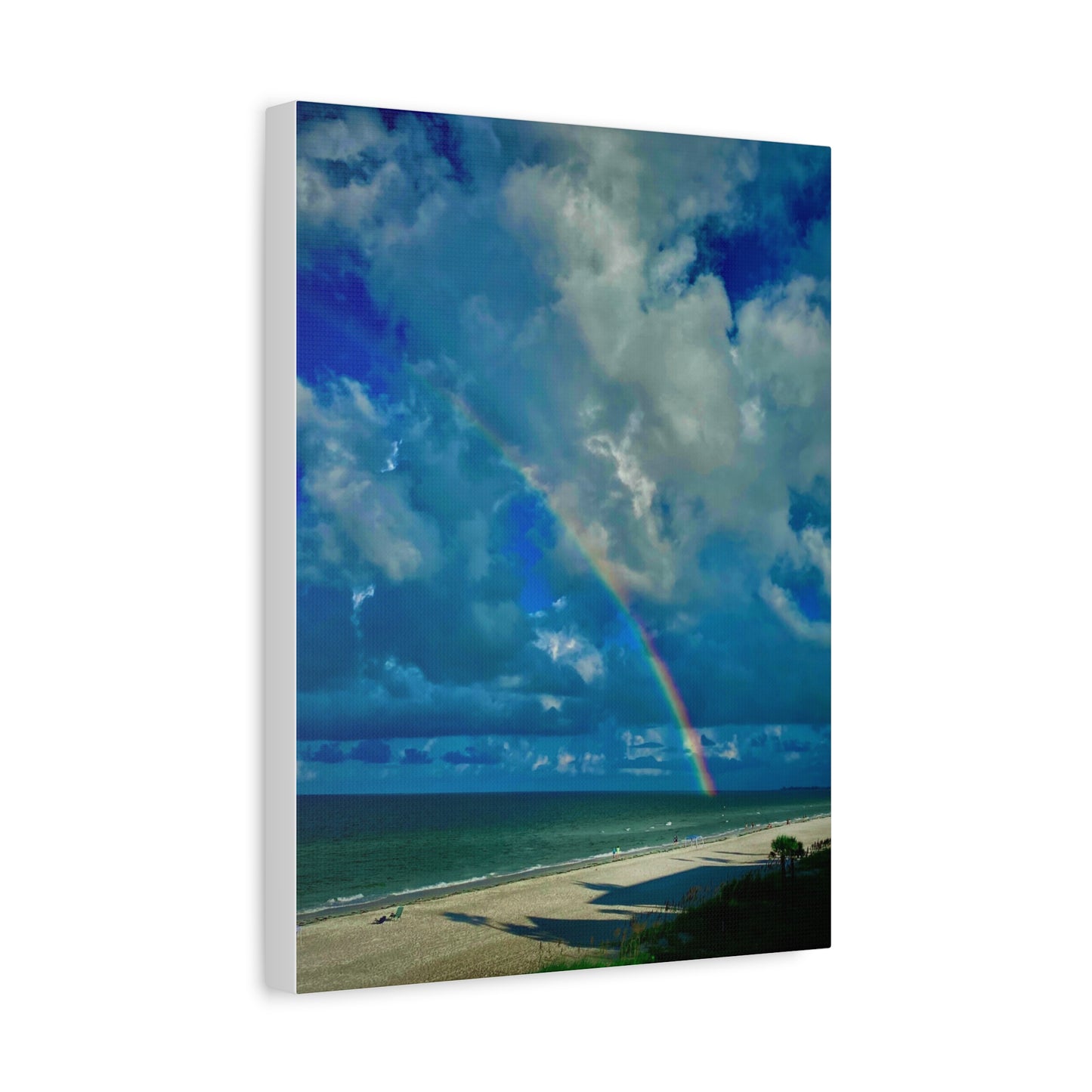 Rainbow Beach Scene Canvas Print