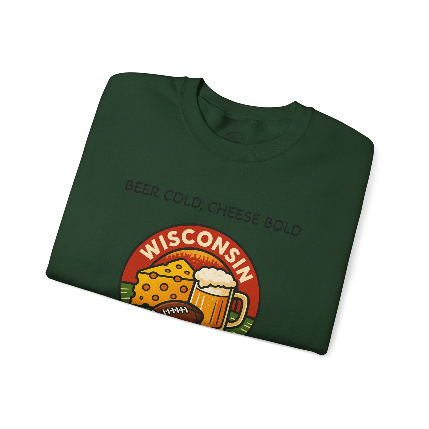 Wisconsin Football Gold Crewneck Sweatshirt