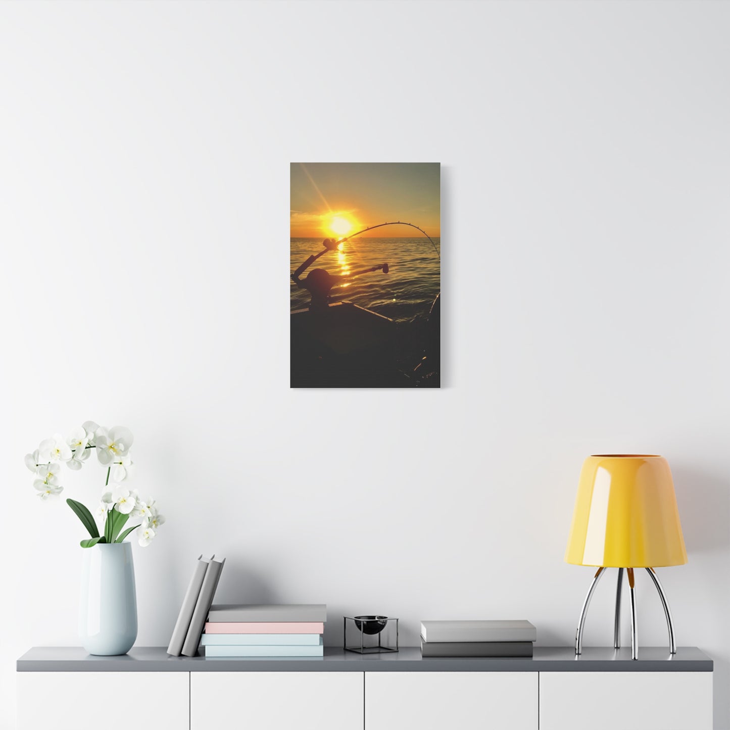 Canvas Print - Sunset Fishing