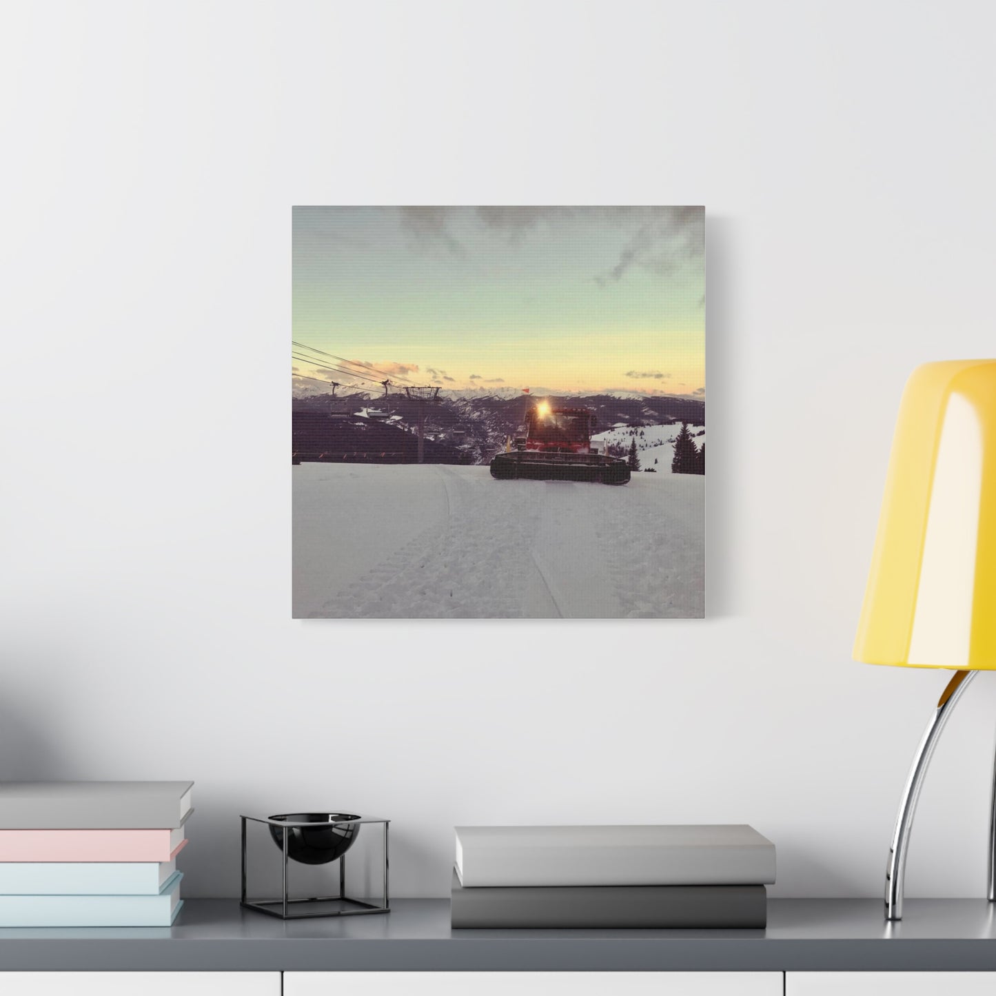 Canvas Print - Vail Mountain Snowcat/Chairlift