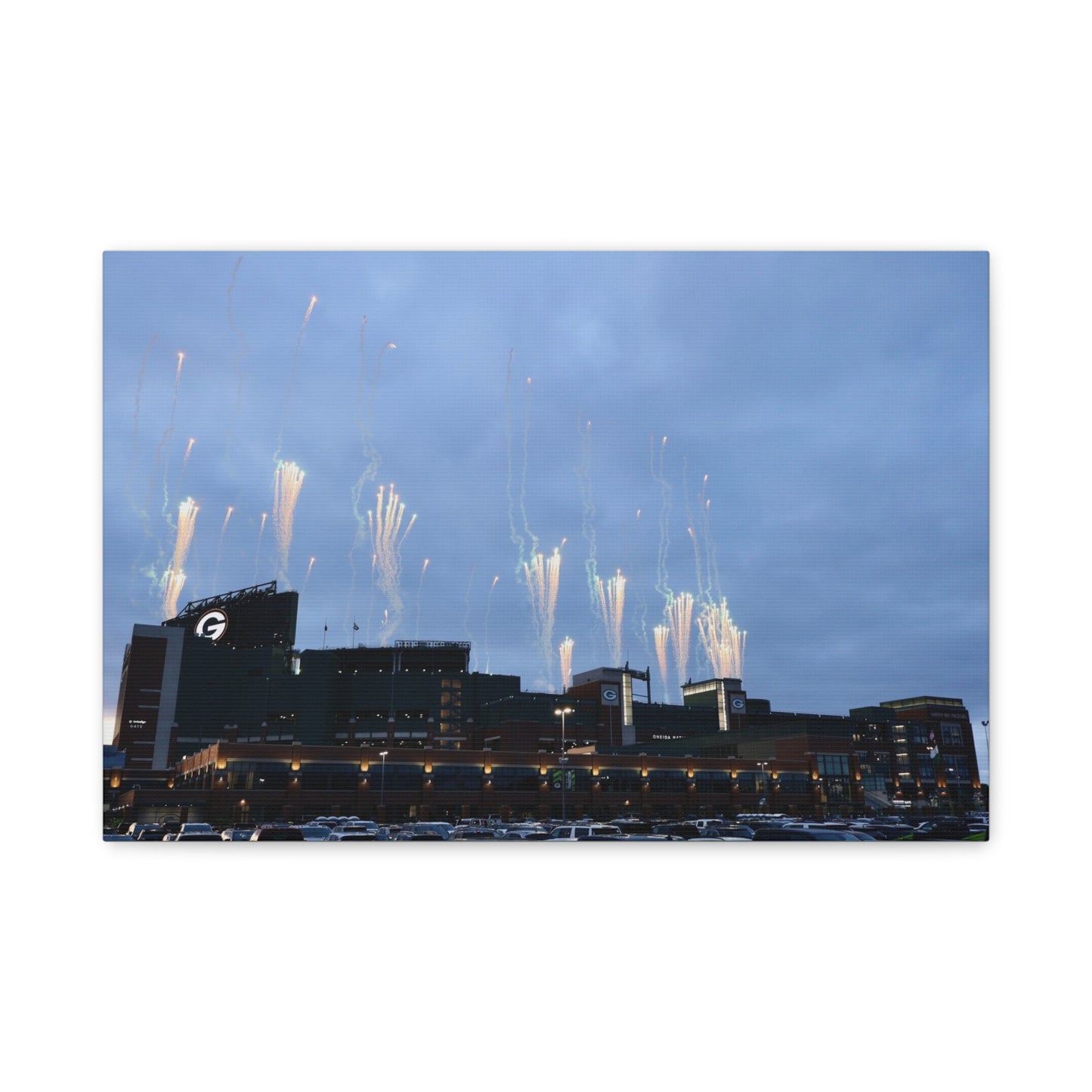 Canvas Print - Lambeau Fireworks