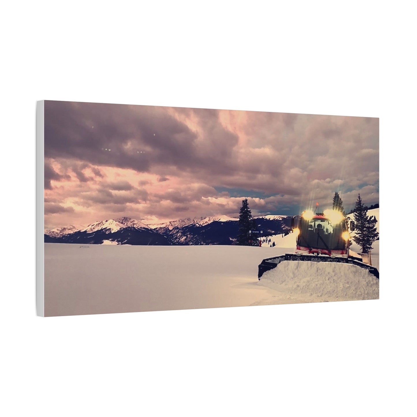 Canvas Print - Vail Snowcat Sunrise
