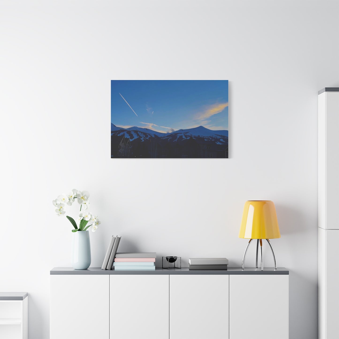 Canvas Print - Sunset Picture Breckenridge Ski Resort
