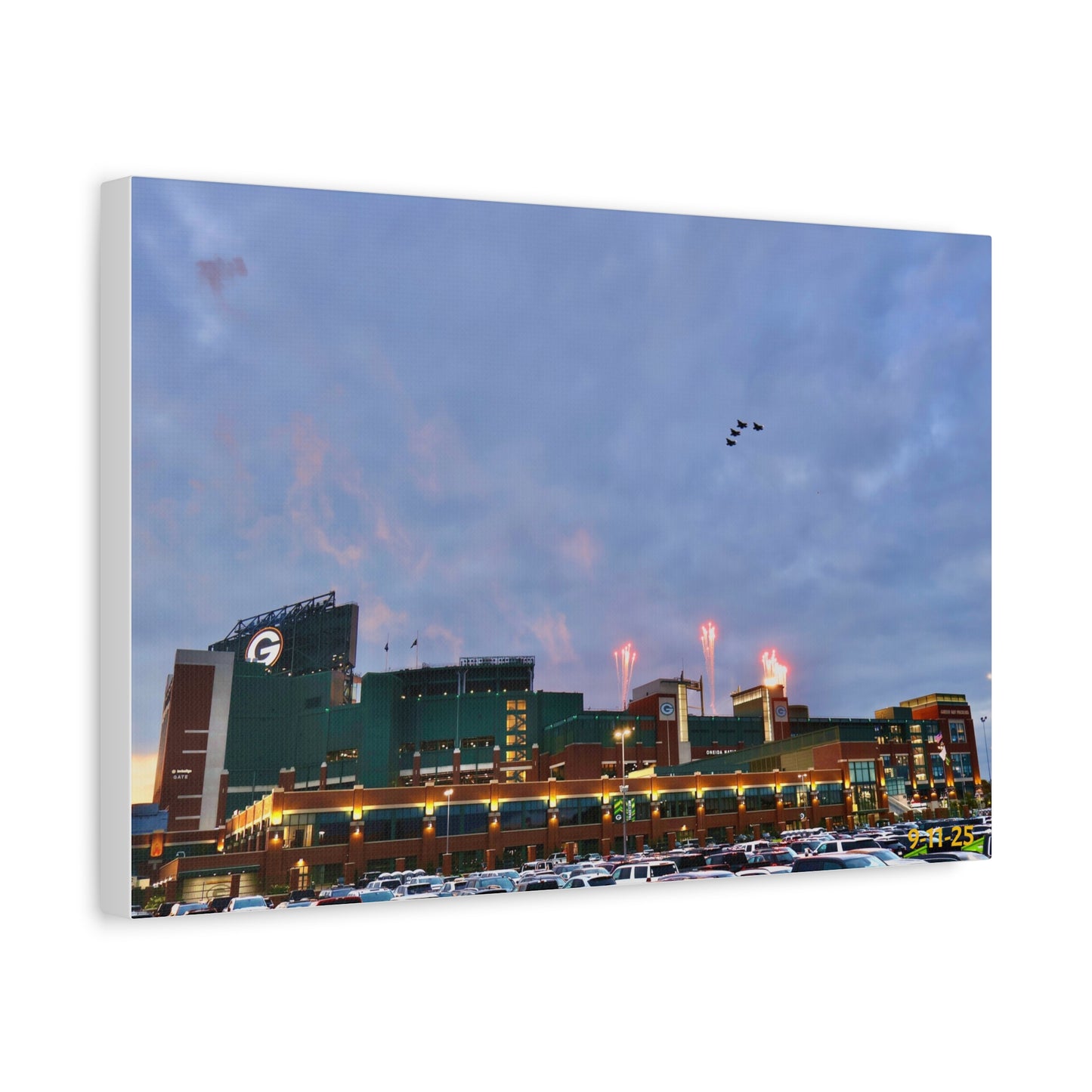 Canvas Print - 9/11 F-35 Packers Flyover