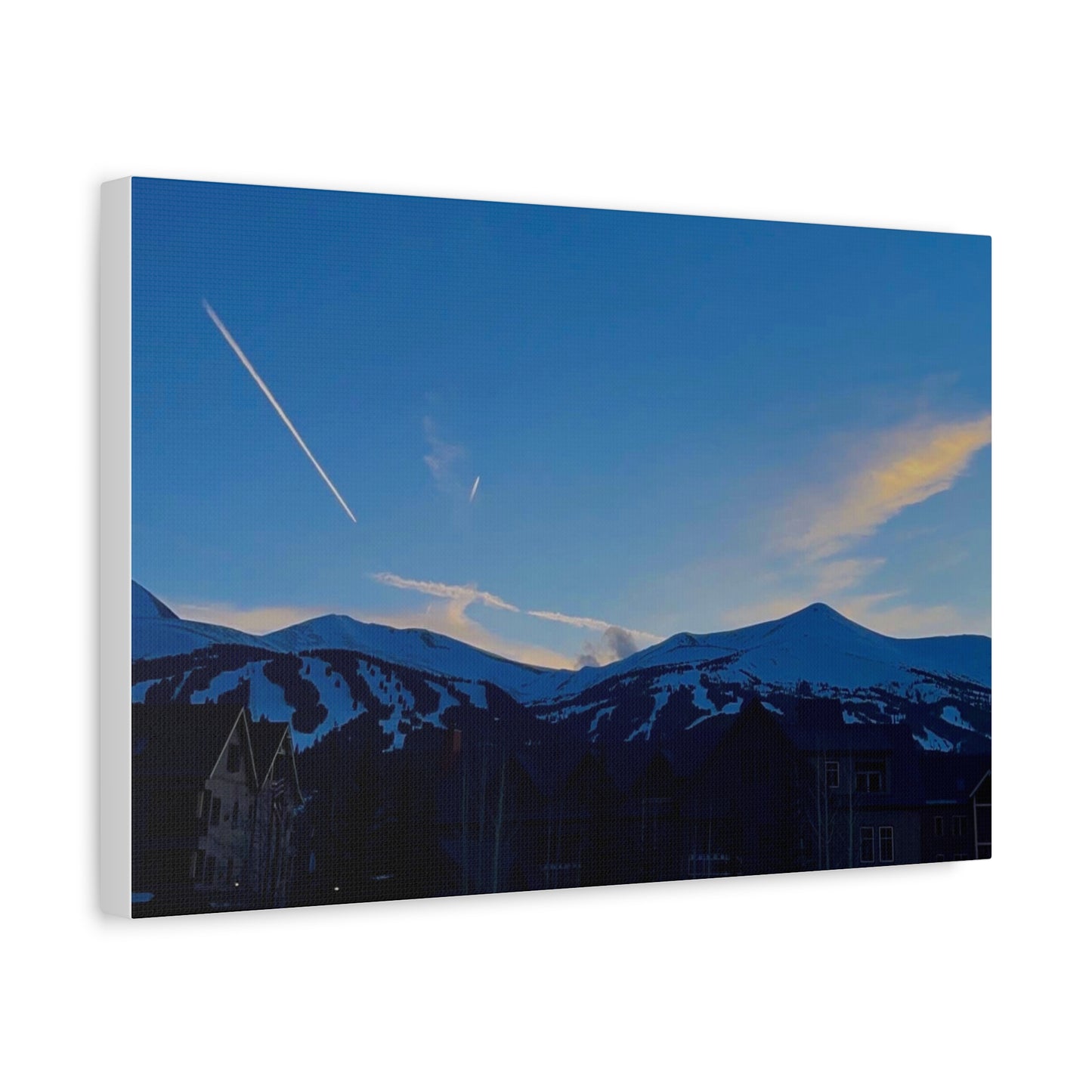 Canvas Print - Sunset Picture Breckenridge Ski Resort
