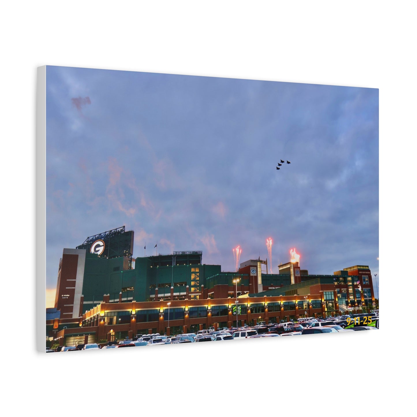 Canvas Print - 9/11 F-35 Packers Flyover