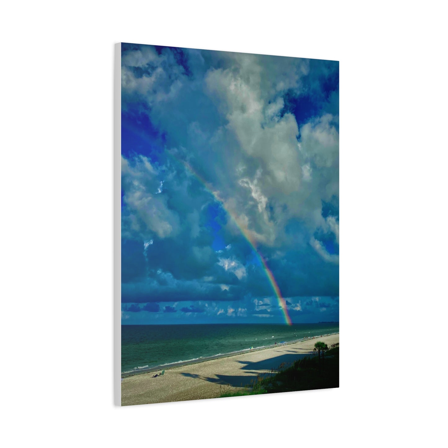 Rainbow Beach Scene Canvas Print