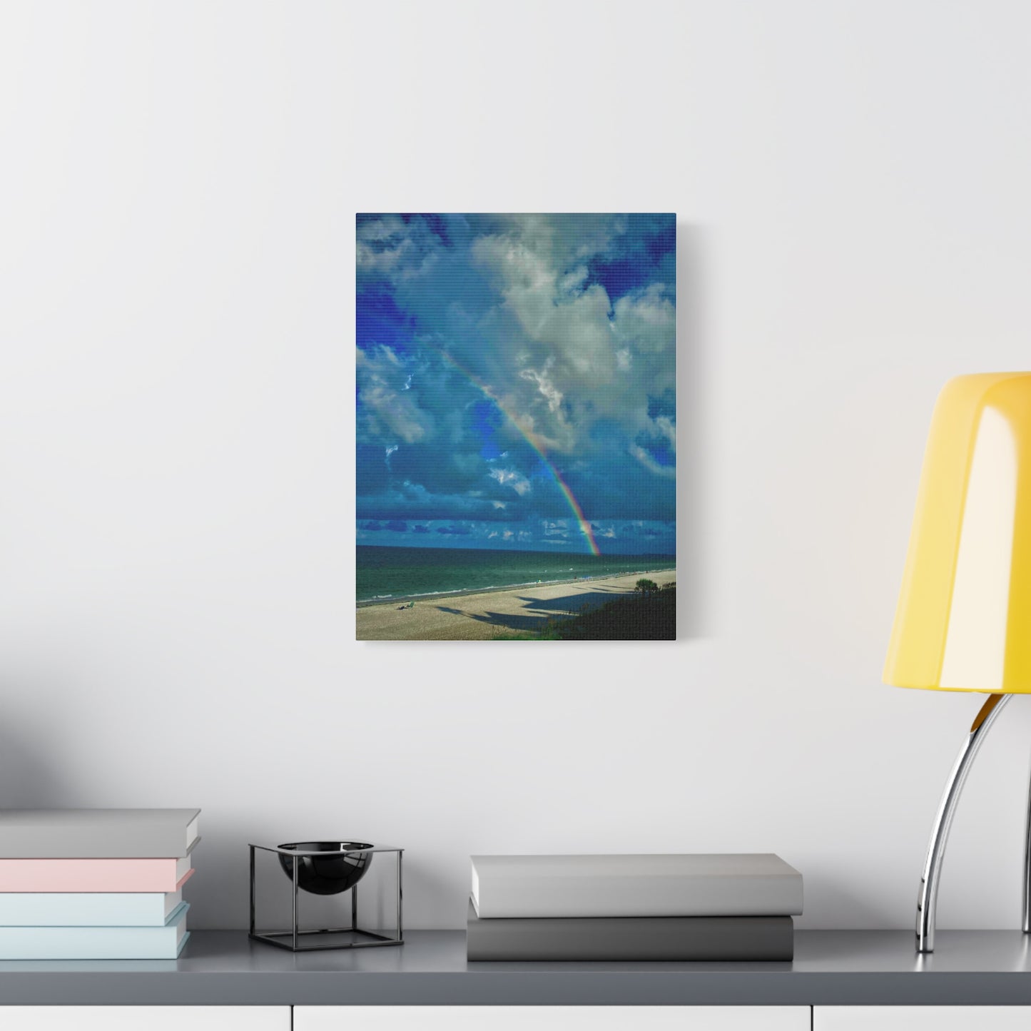 Rainbow Beach Scene Canvas Print