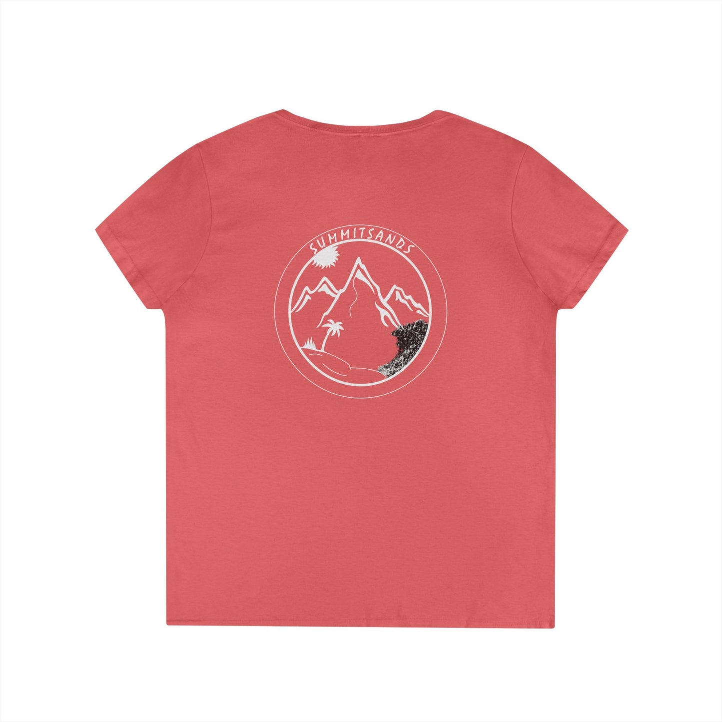 Summit Sands Ladies V-Neck Tee White