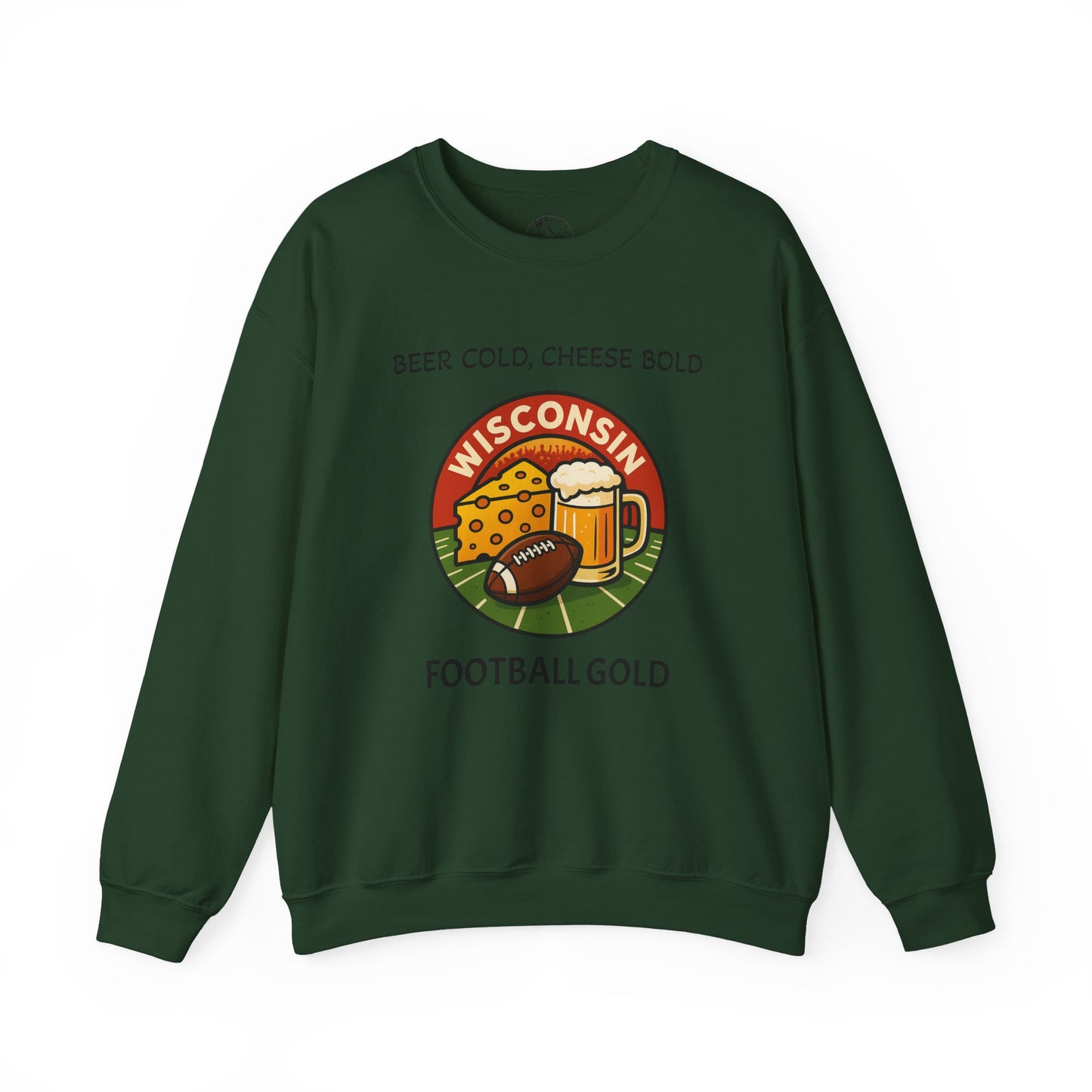 Wisconsin Football Gold Crewneck Sweatshirt