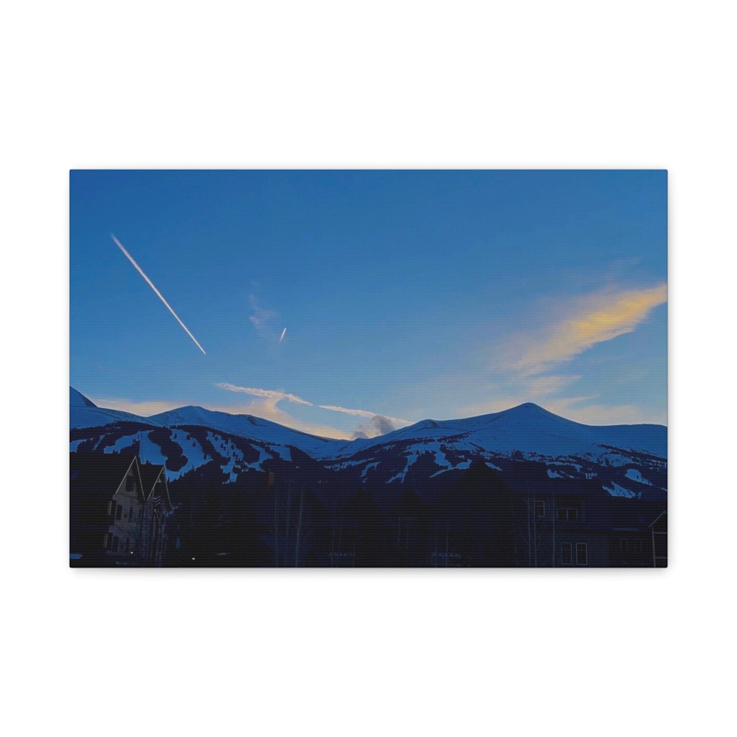 Canvas Print - Sunset Picture Breckenridge Ski Resort